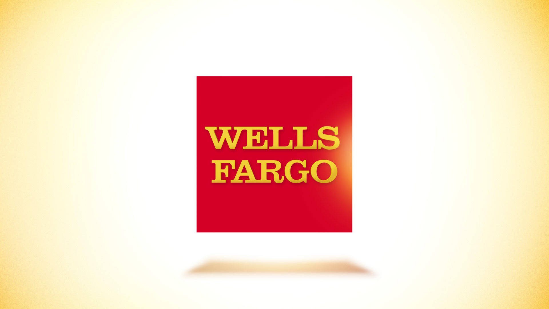 Gradienti ya Njano ya Wells Fargo Rahisi Picha ya Ukuta
