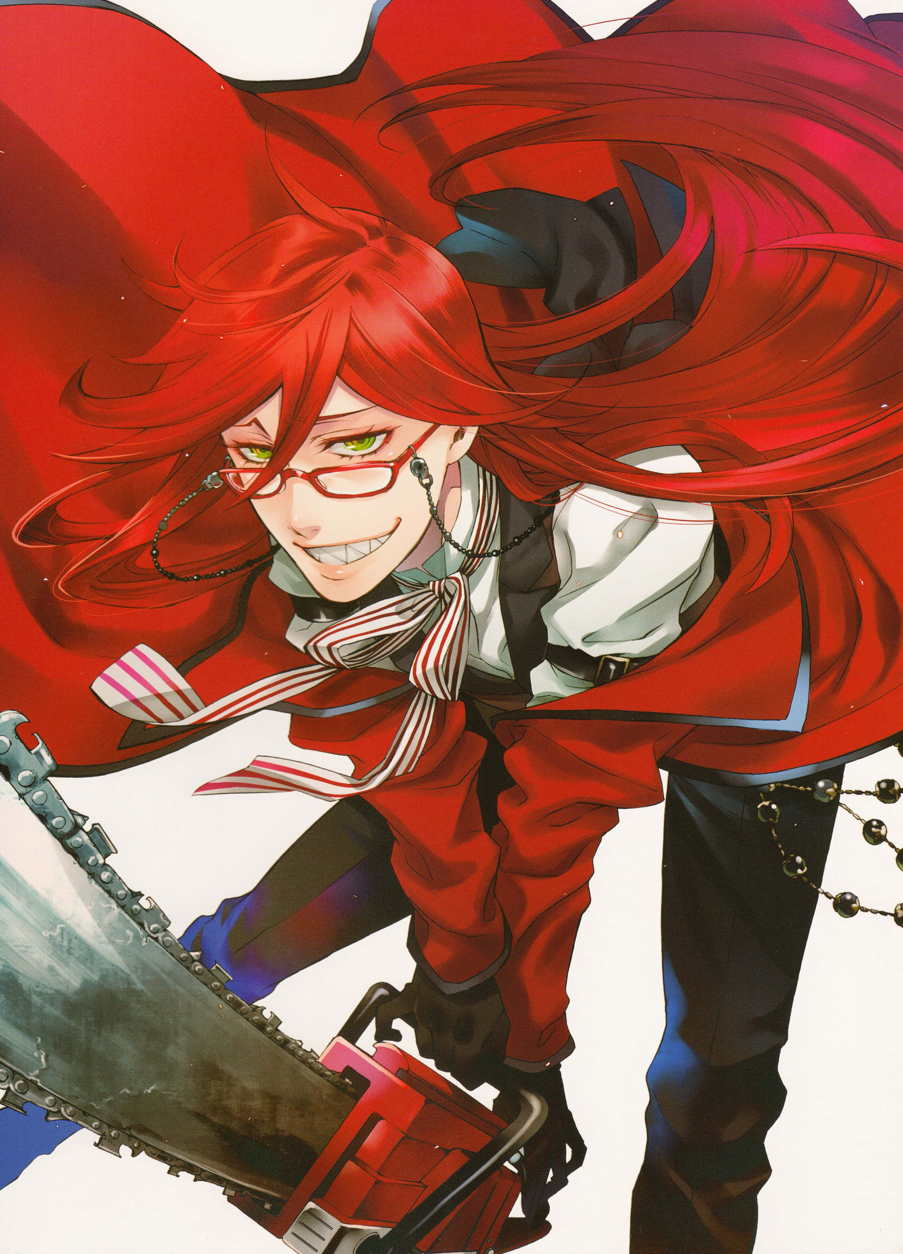 Grell Sutcliff akitazama kwa mwendo katika picha ya kupendeza Picha ya Ukuta