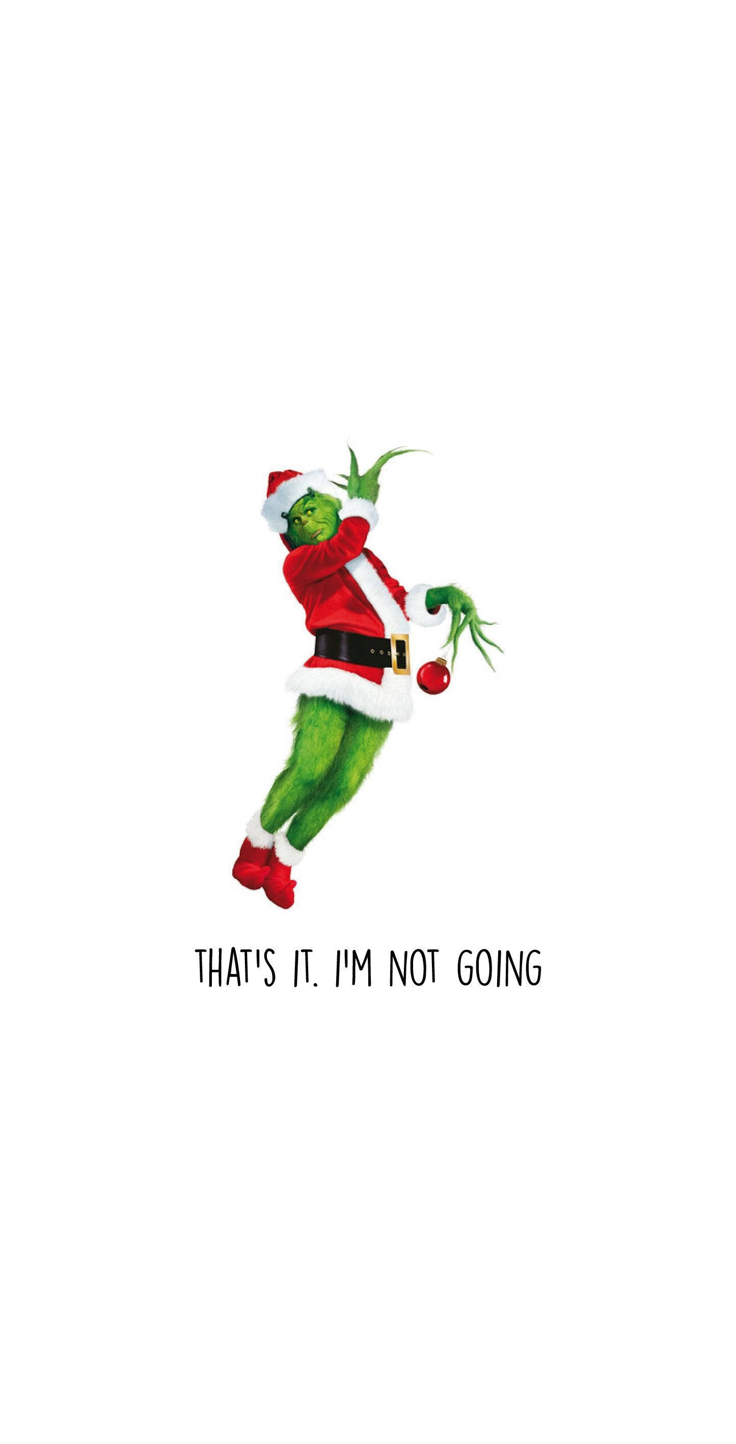 Grinch Mzuri wa Krismasi Picha ya Ukuta