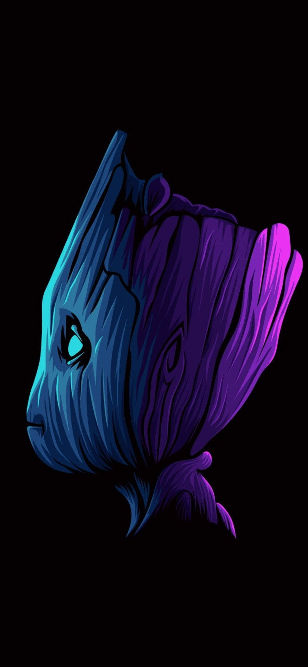 Groot Nyeusi wa AMOLED Picha ya Ukuta