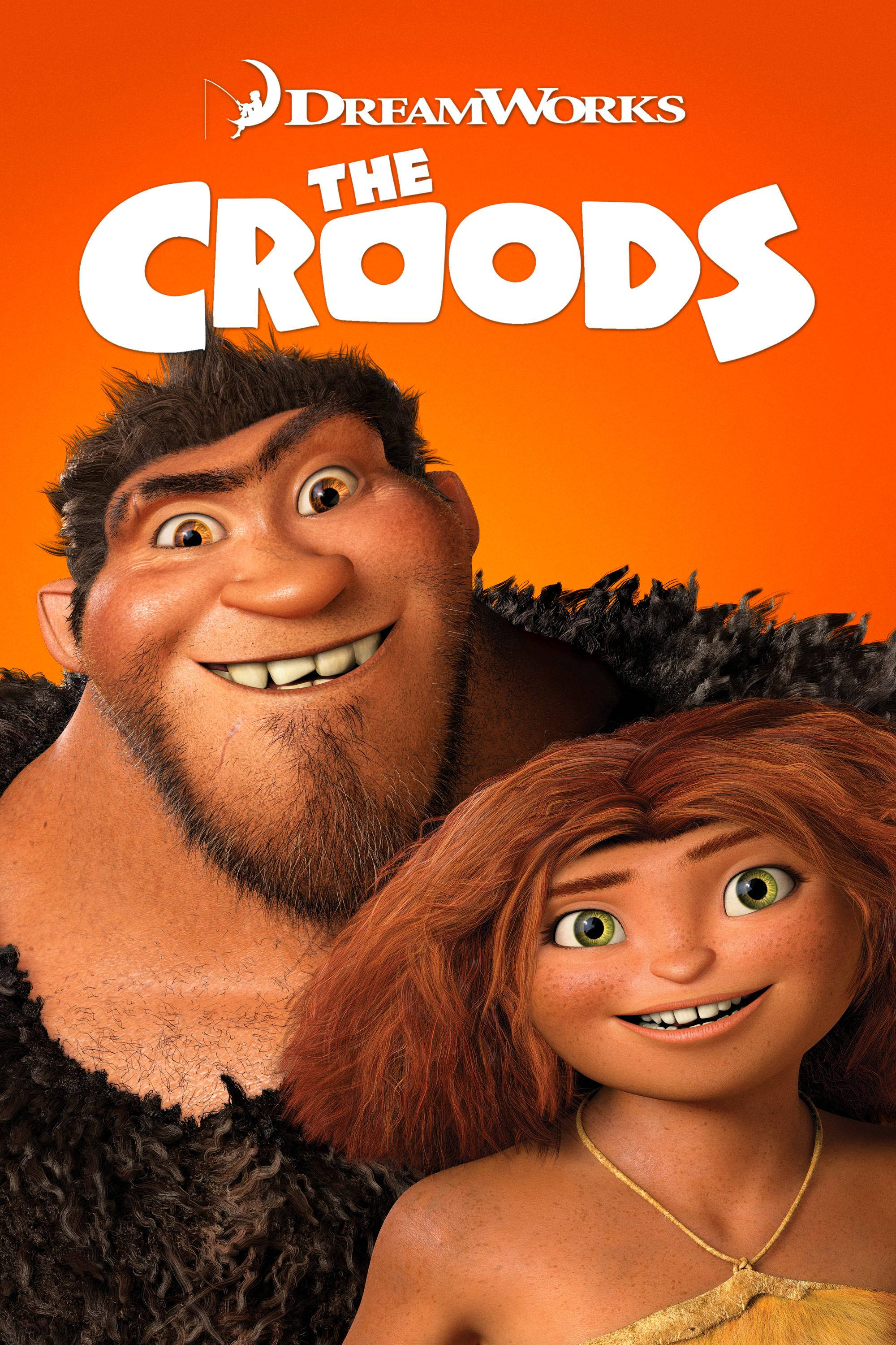 "Grug and Eep from the Croods Animation enjoying their family adventure" Picha ya Ukuta