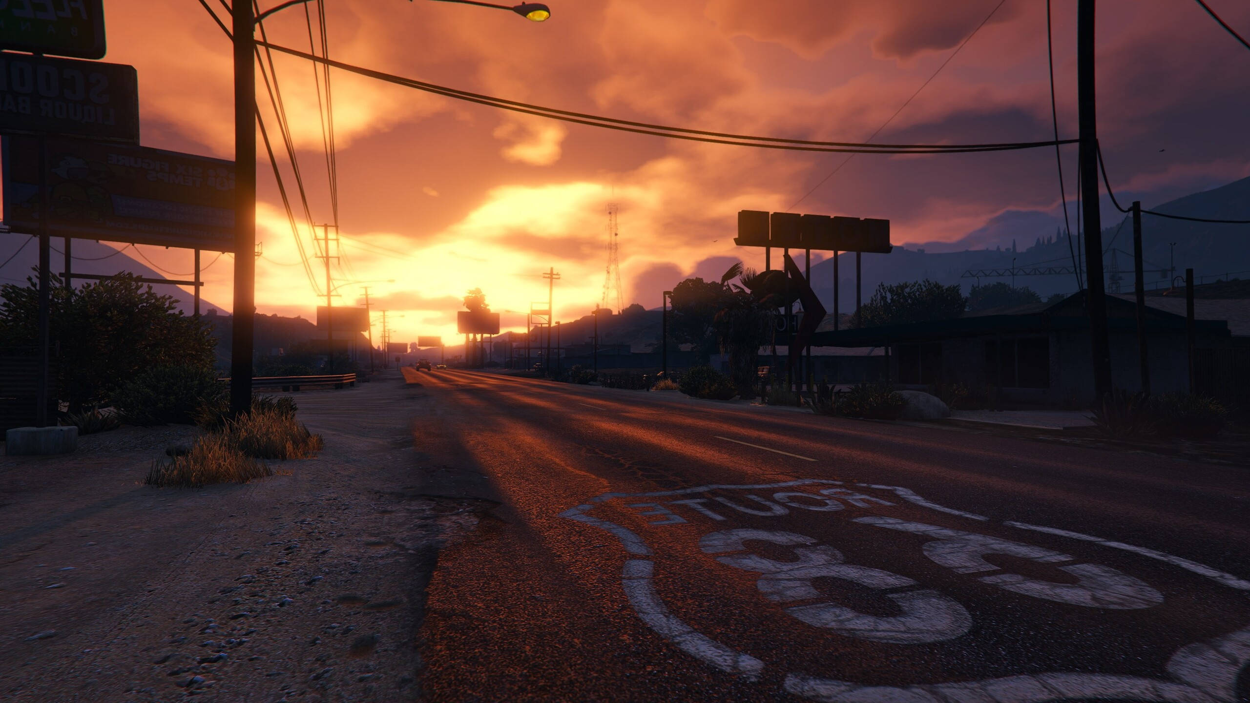 GTA 5 2560x1440 Barabara ya 68 Picha ya Ukuta