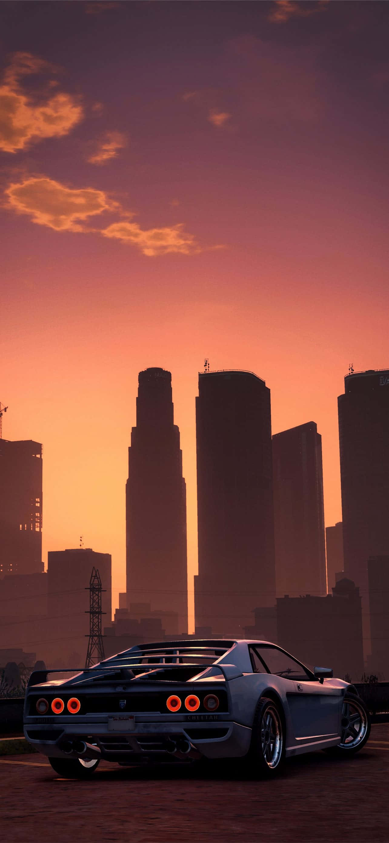 Gta Mandhari Gari La Michezo Limeegeshwa Los Santos Picha ya Ukuta