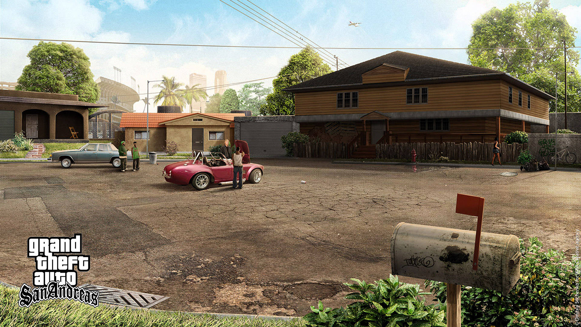 GTA SA 4K Uwanja Mkubwa Picha ya Ukuta