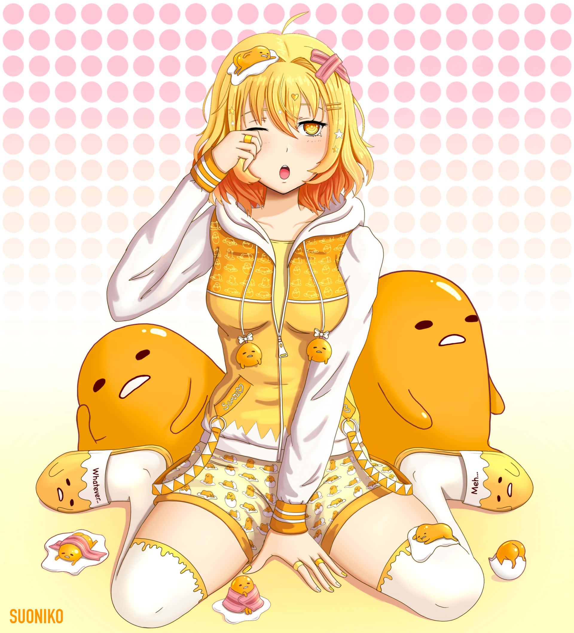 Gudetama Anayafanya Kipumziko Picha ya Ukuta