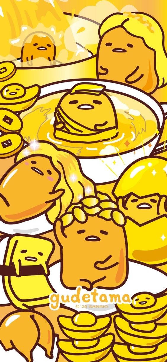 Gudetama Imetengenezwa Aesthetic Picha ya Ukuta