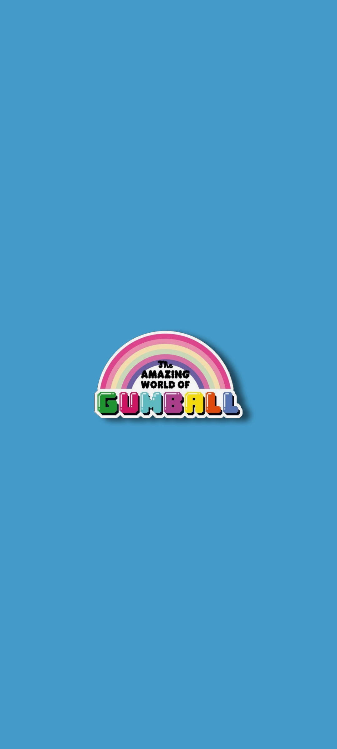 Gumball Blue Aesthetic Rahisi Picha ya Ukuta