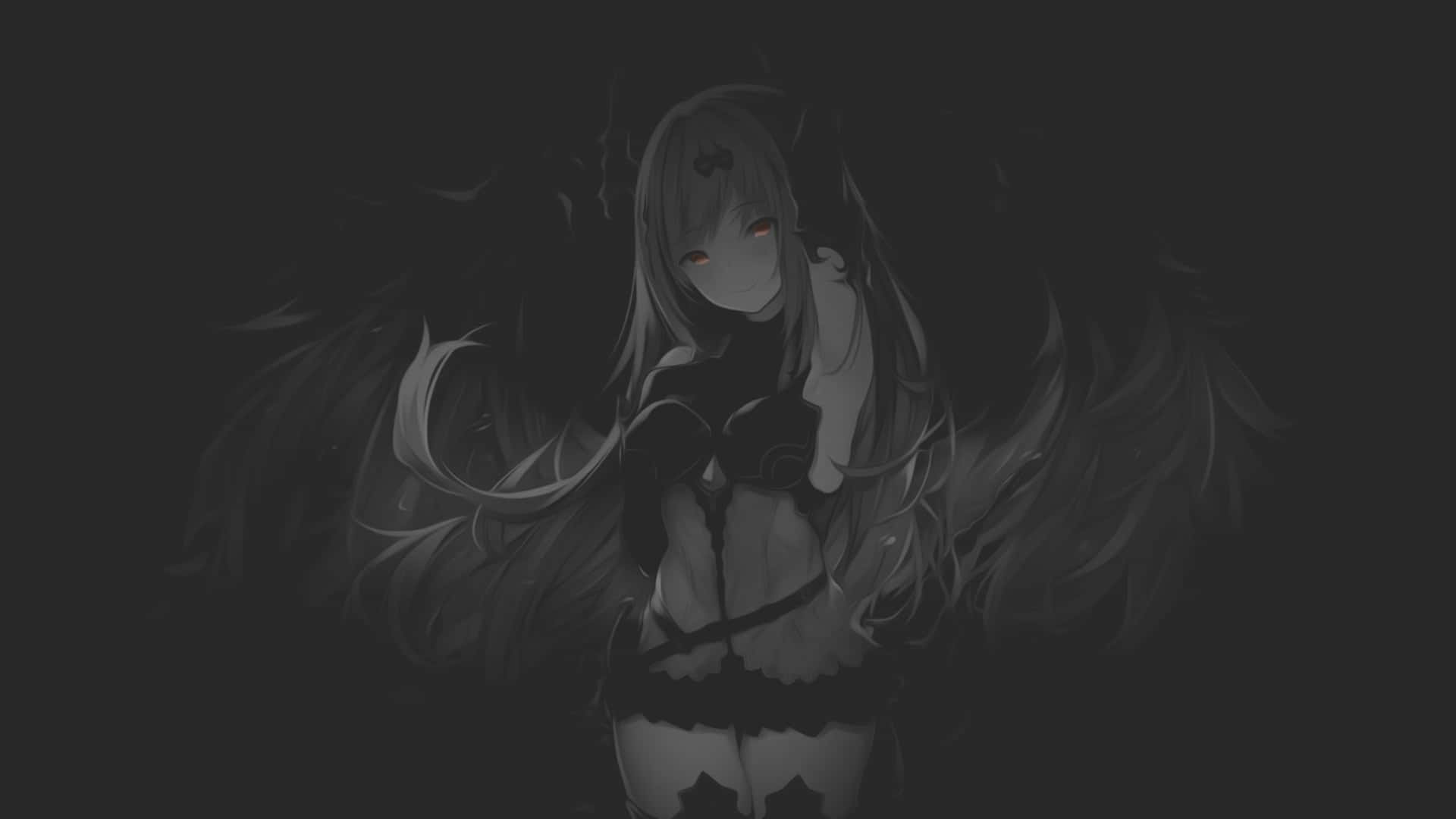 Gundua Uchawi wa Black Anime Picha ya Ukuta