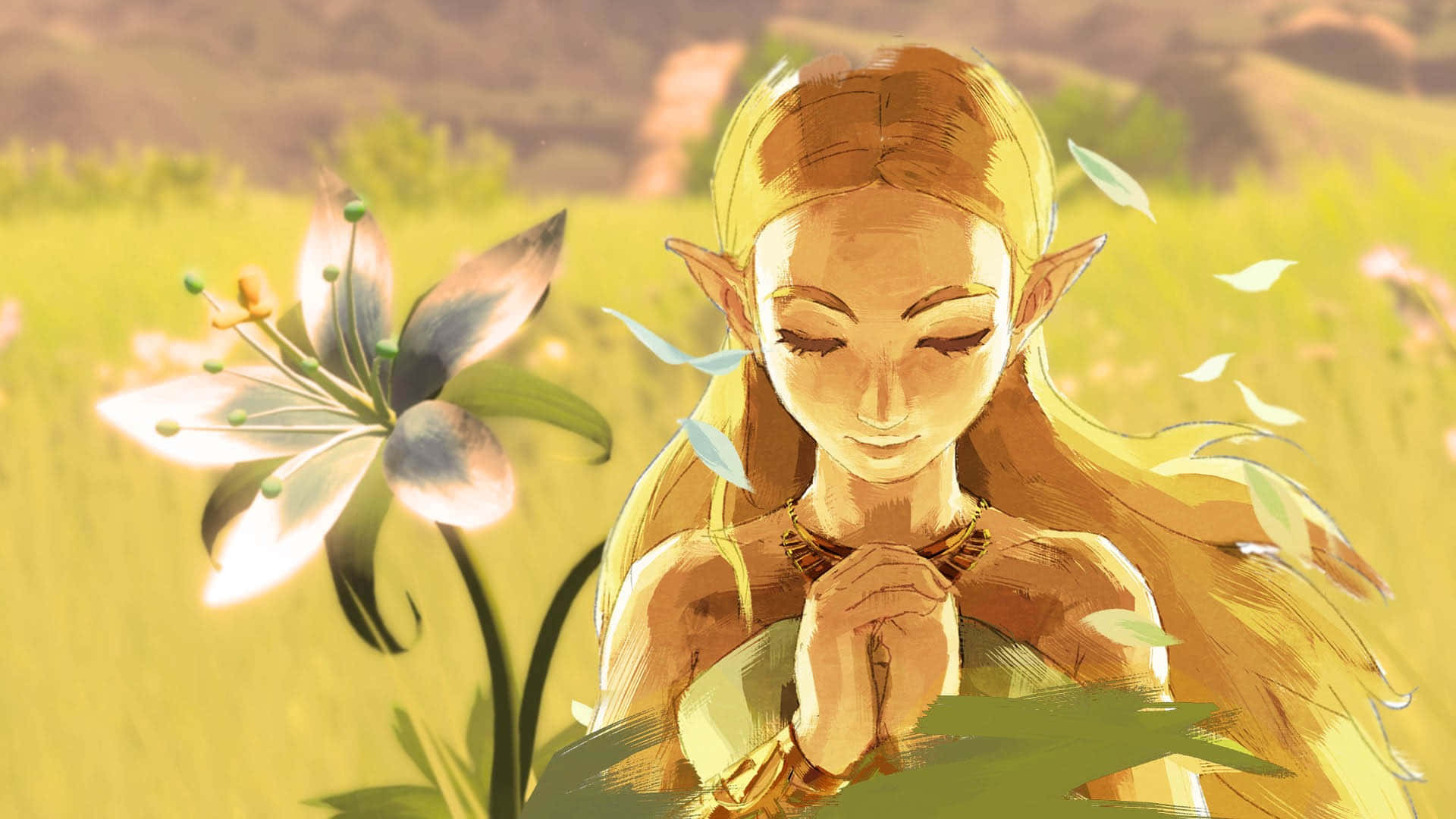 Gundua ulimwengu wa ajabu wa Hyrule katika The Legend of Zelda Picha ya Ukuta