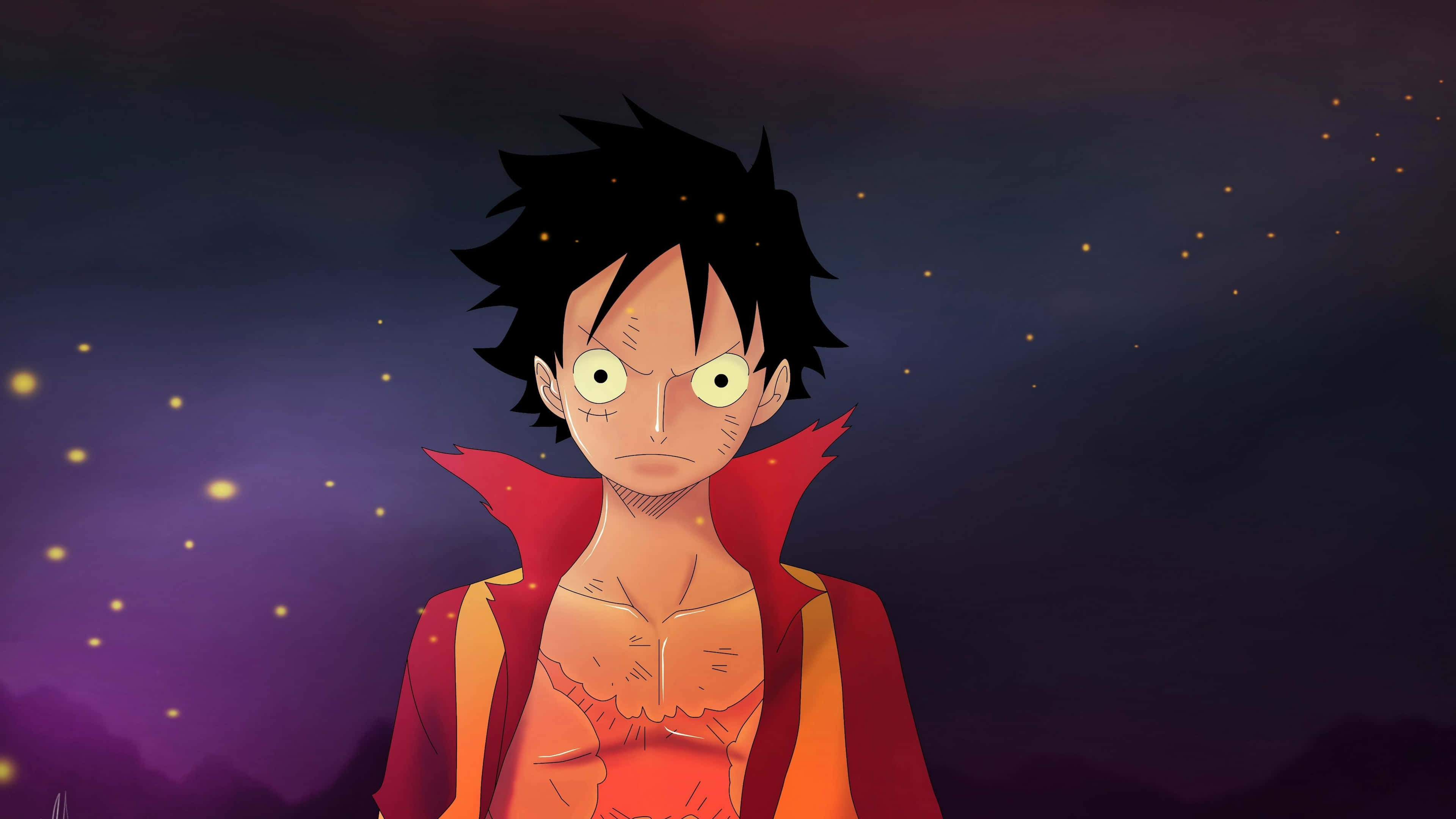 Gundua ulimwengu mzuri wa rangi na mawazo kwa picha za mandhari za anime 4K. Picha ya Ukuta