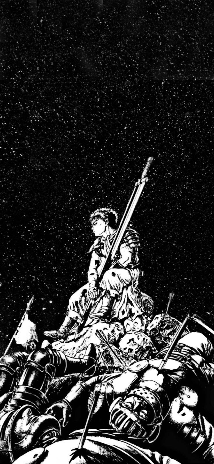 Guts - Mpanda Nyeusi wa Berserk Picha ya Ukuta