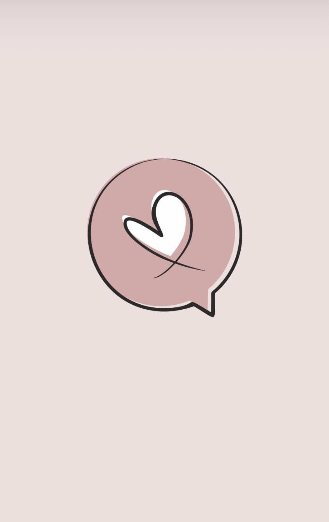 Hadithi ya Instagram Povu la Moyo la Hotuba Picha ya Ukuta