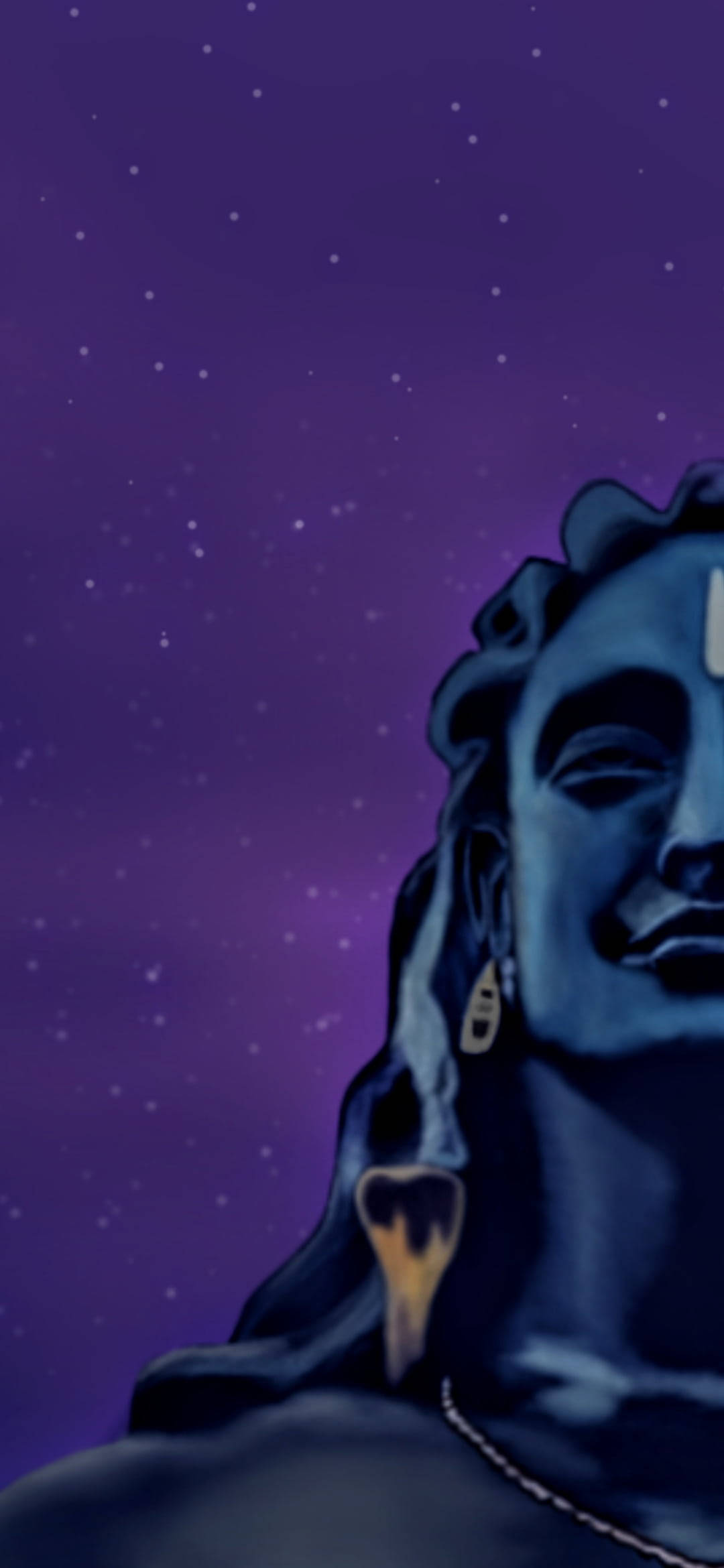 Half-Portrait Artwork Adiyogi Shiva Picha ya Ukuta