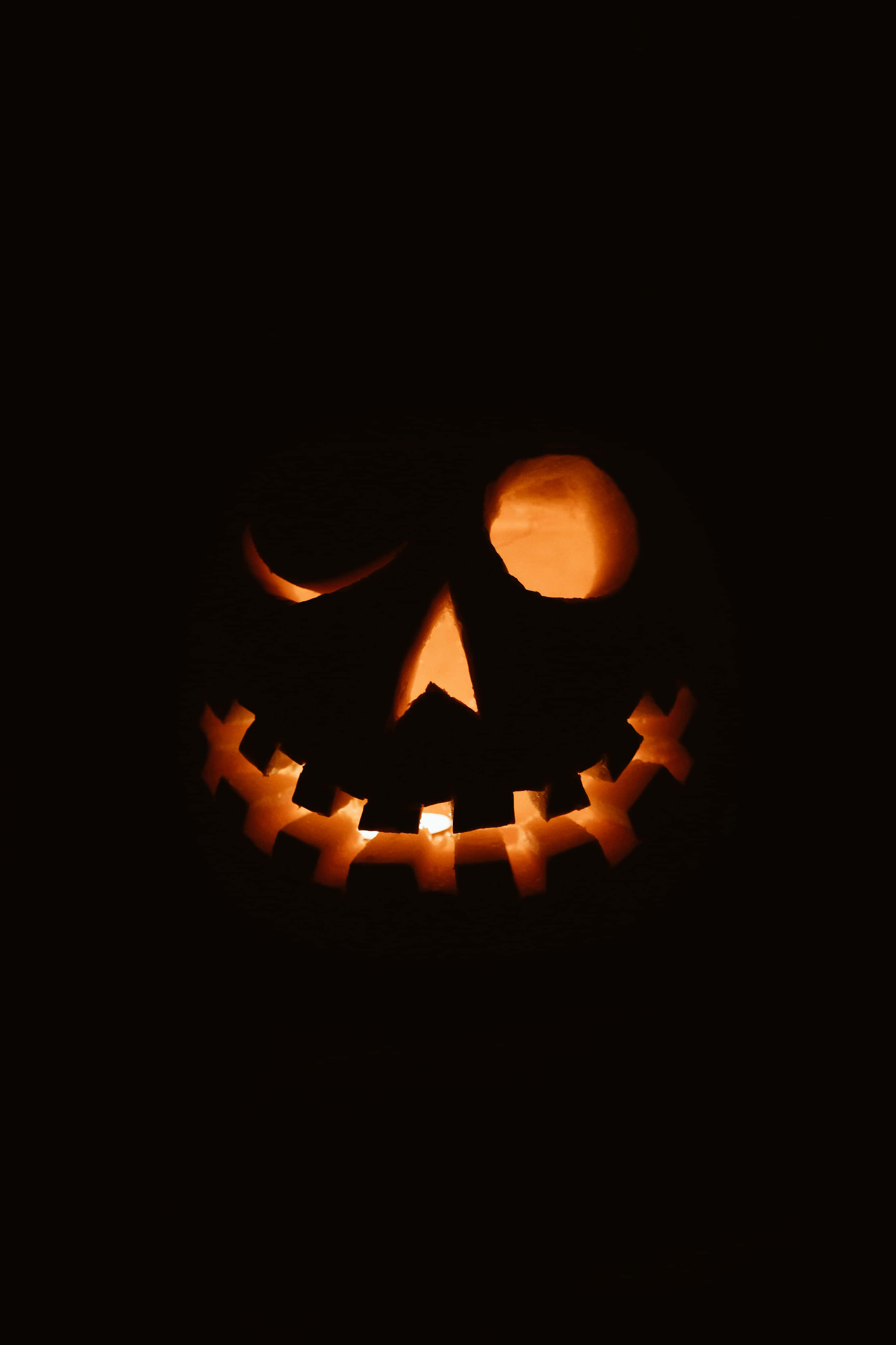 Halloween Pumpkin Background Blind Eye Picha ya Ukuta