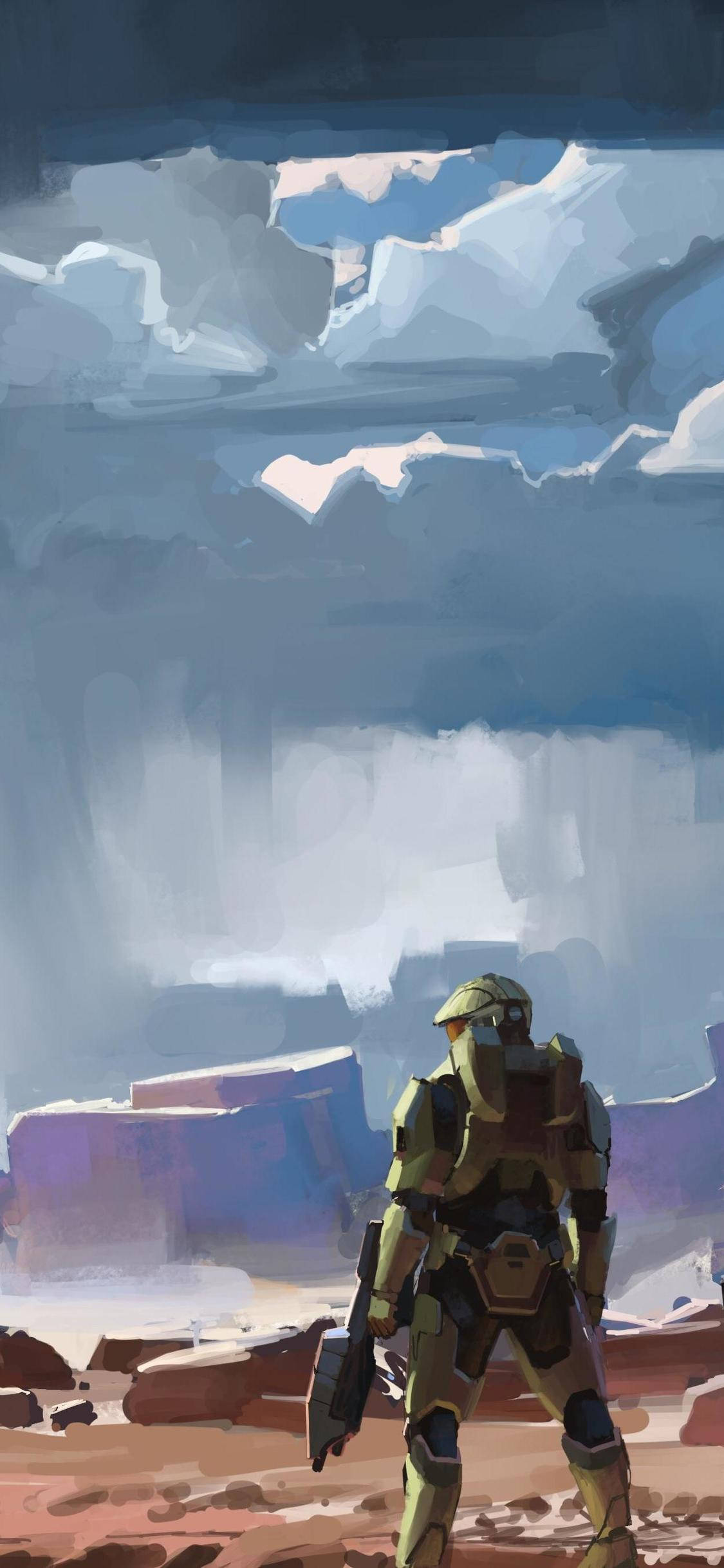 Halo Infinite Sanaa Dijitali Picha ya Ukuta
