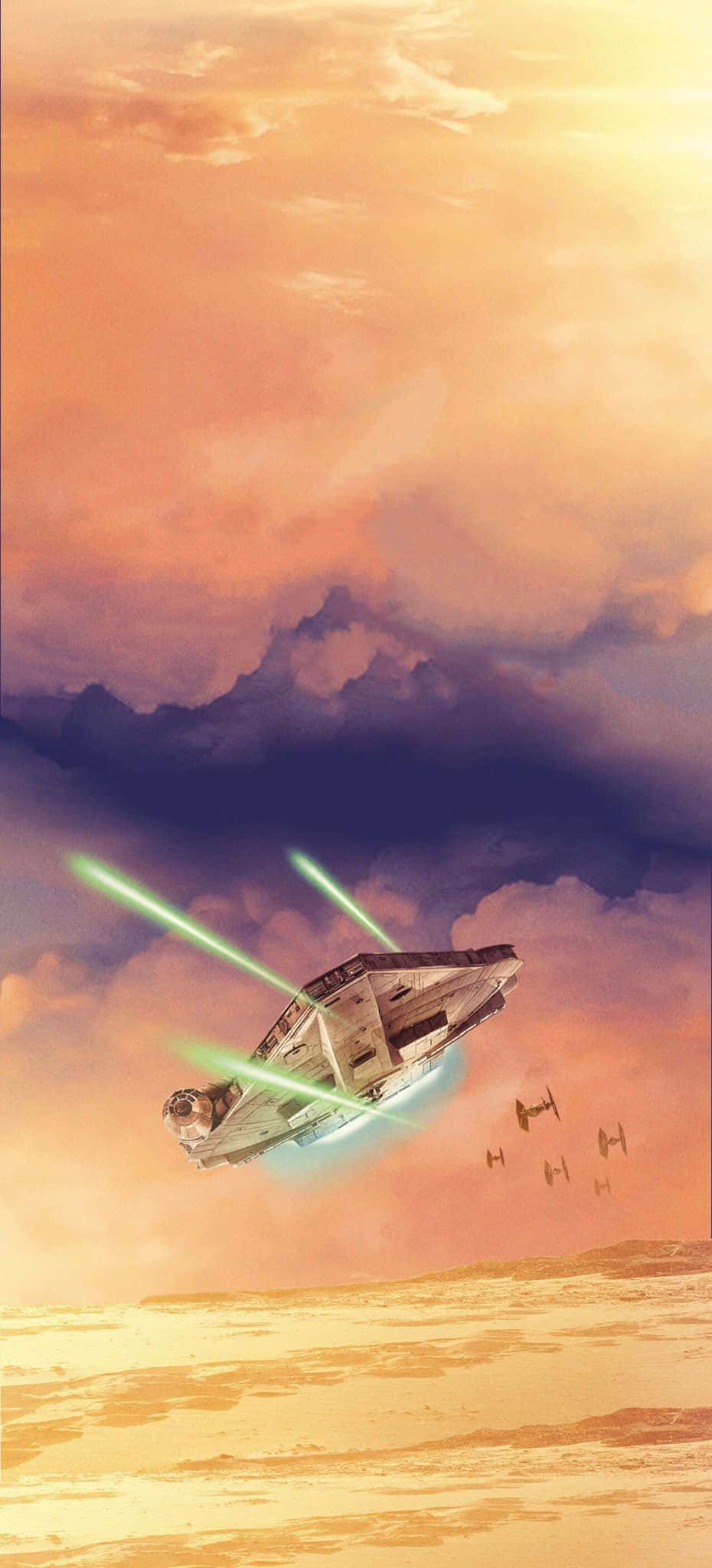 Han Solo and Chewbacca in Solo: A Star Wars Story Picha ya Ukuta