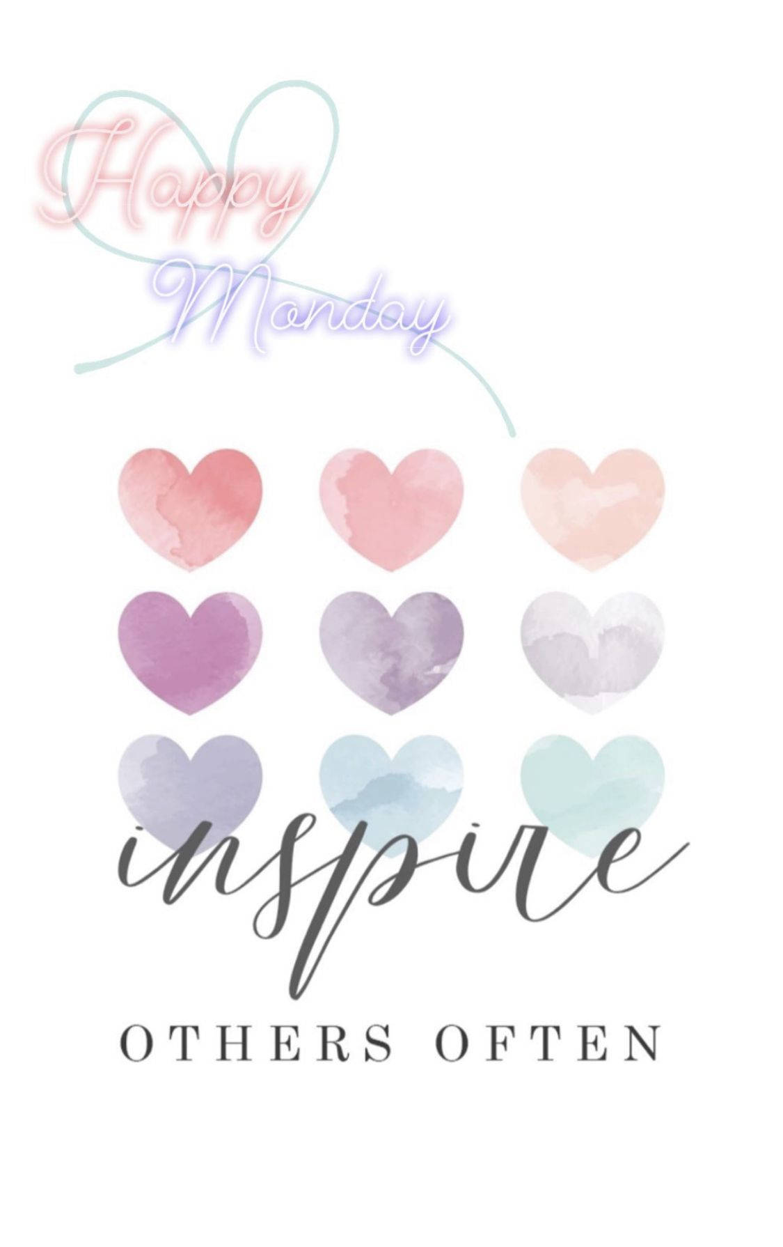Happy Monday Inspire Picha ya Ukuta