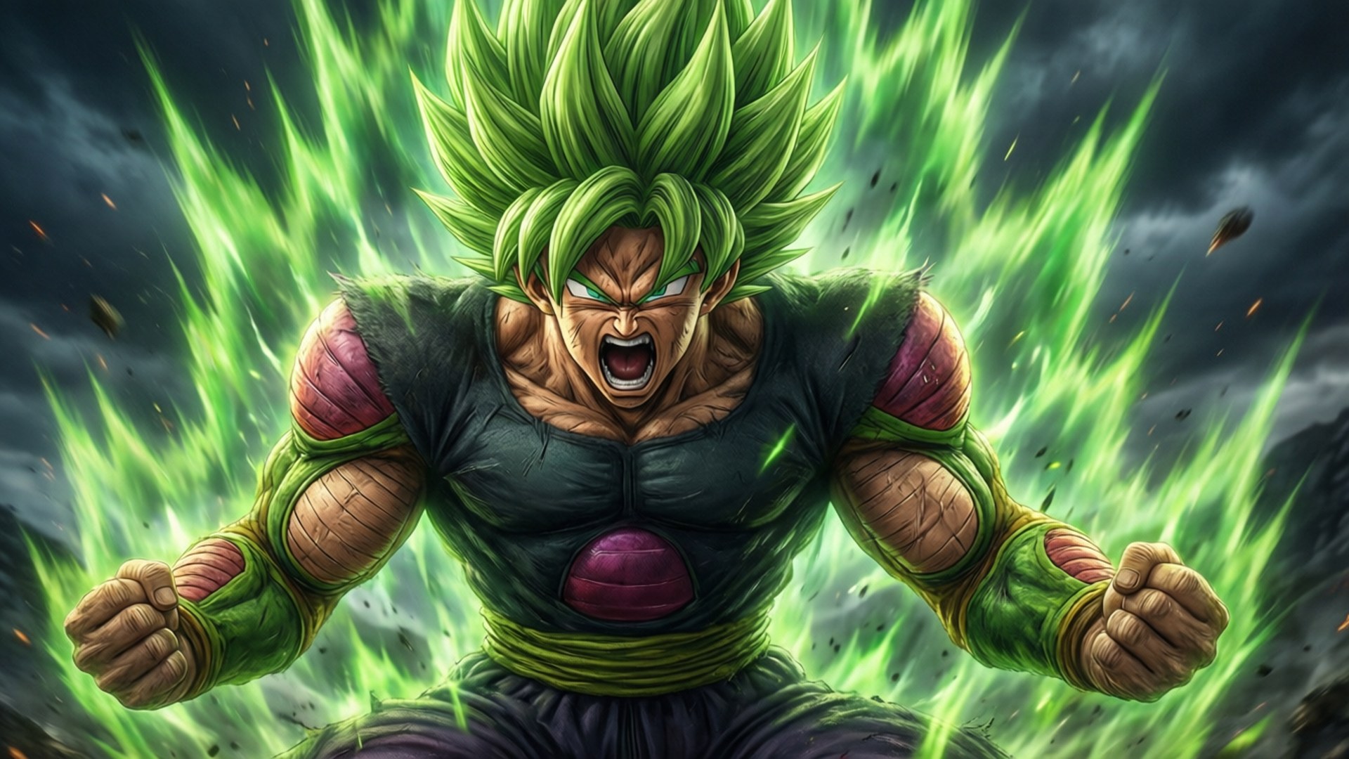 Hasira za Broly Zimezinduliwa Picha ya Ukuta