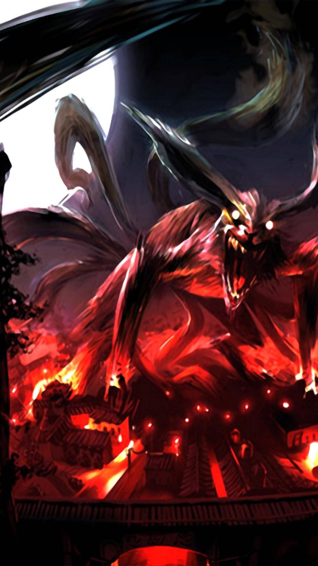 Hasira za Kurama Simu ya Naruto Picha ya Ukuta