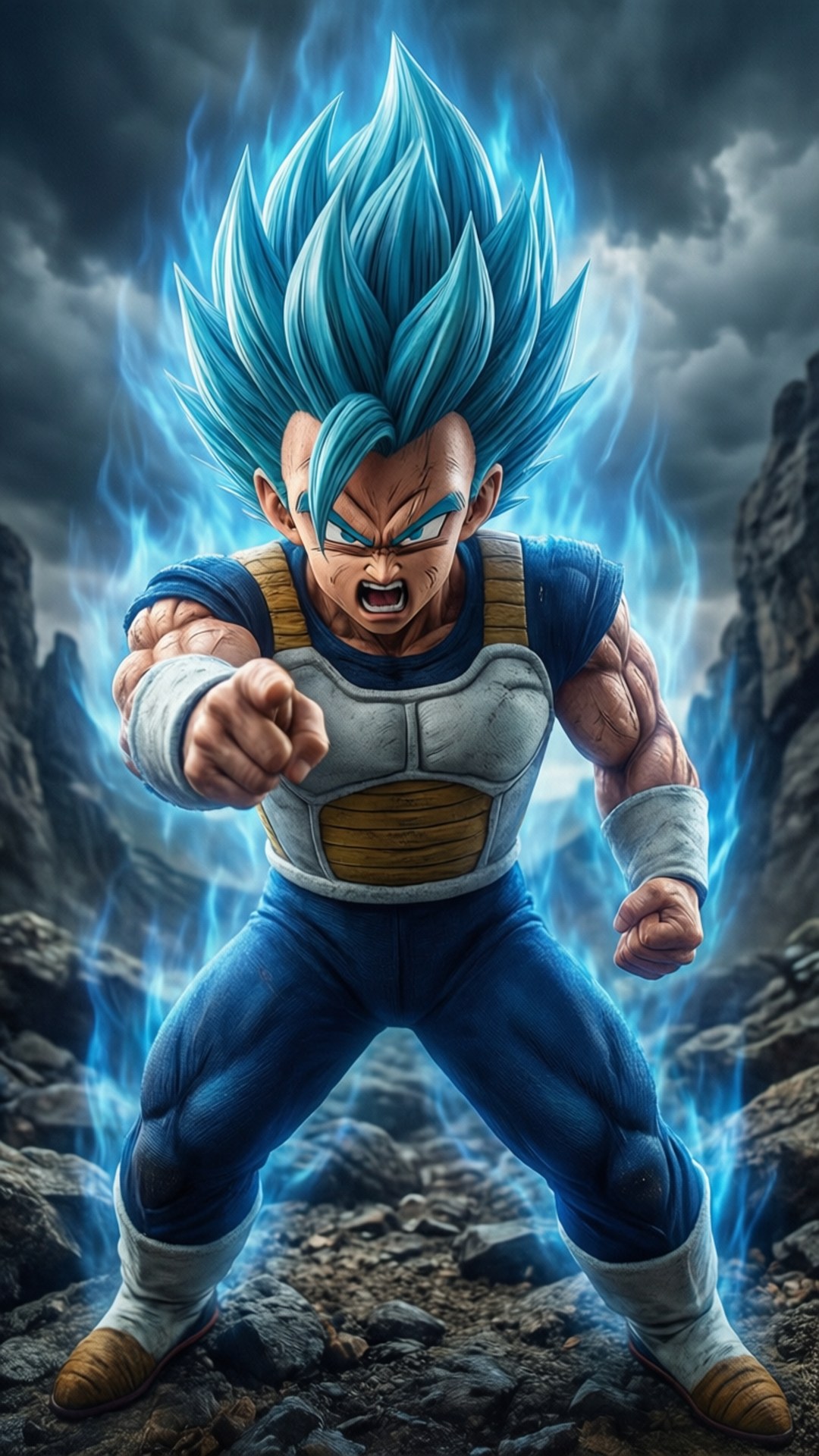 Hasira za Vegeta Picha ya Ukuta