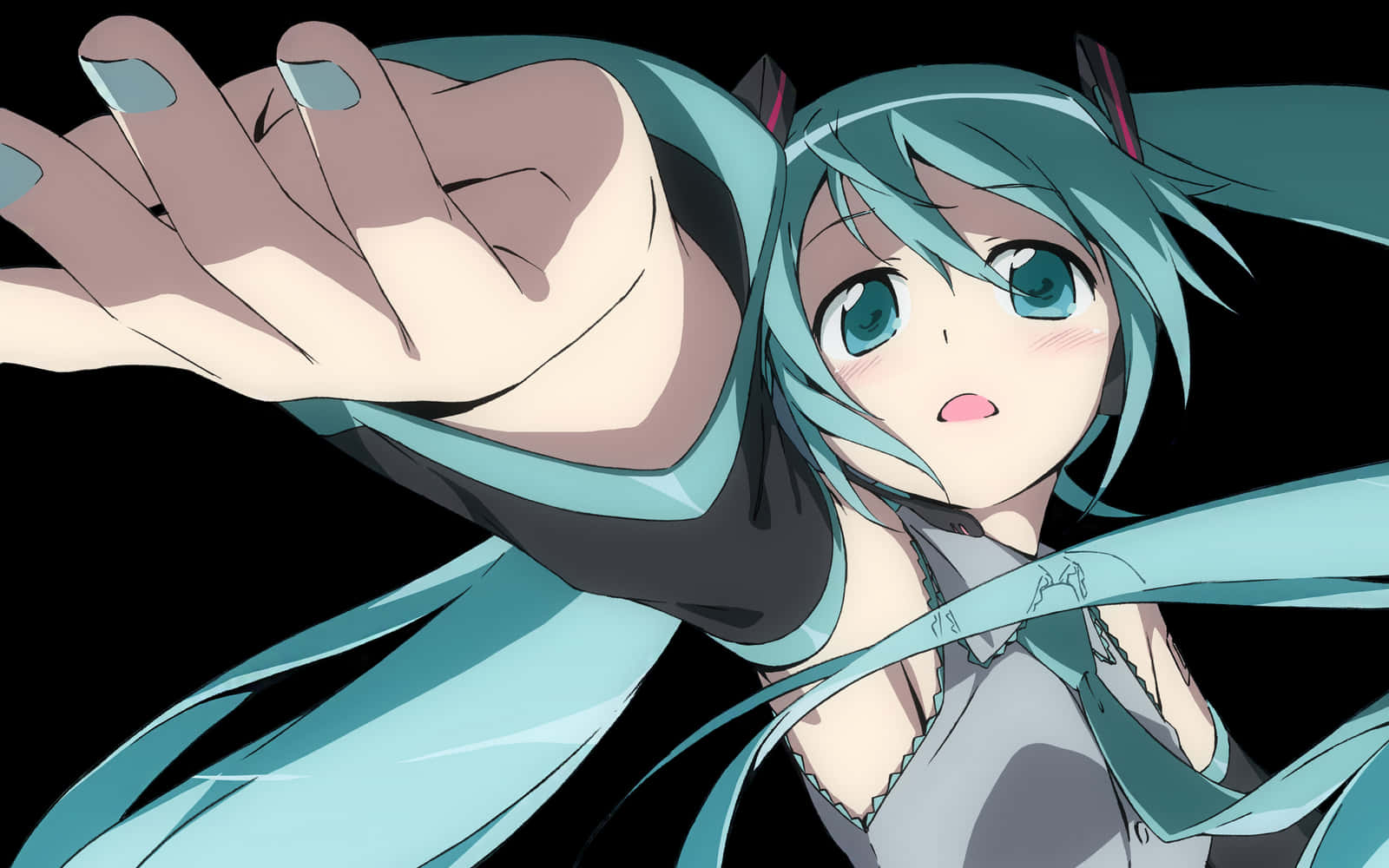 Hatsune Miku Akivutano Picha ya Ukuta