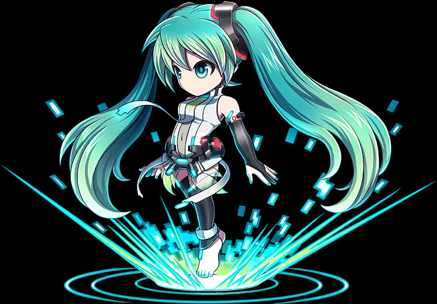 Hatsune Miku Diva Pekee Picha ya Ukuta