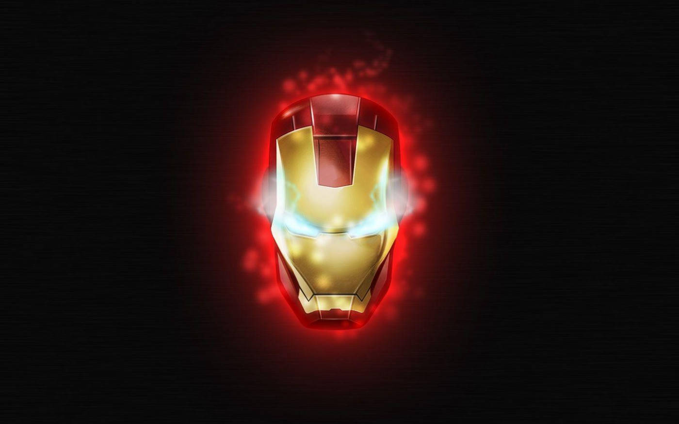 HD Iron Man yenye Kofia Inang'aa Picha ya Ukuta