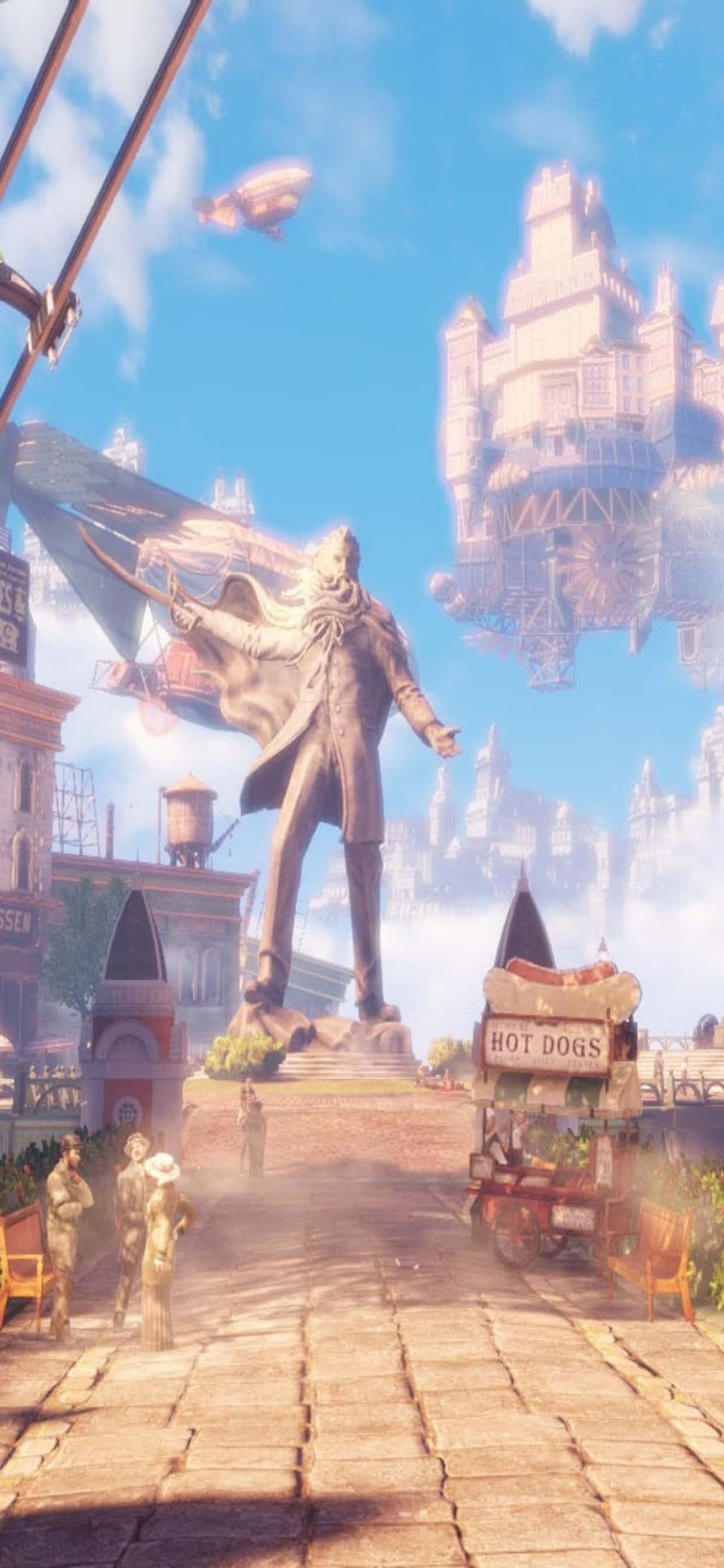 Mbingu iPhone Xs Max Bioshock Infinite Mandhari Picha ya Ukuta