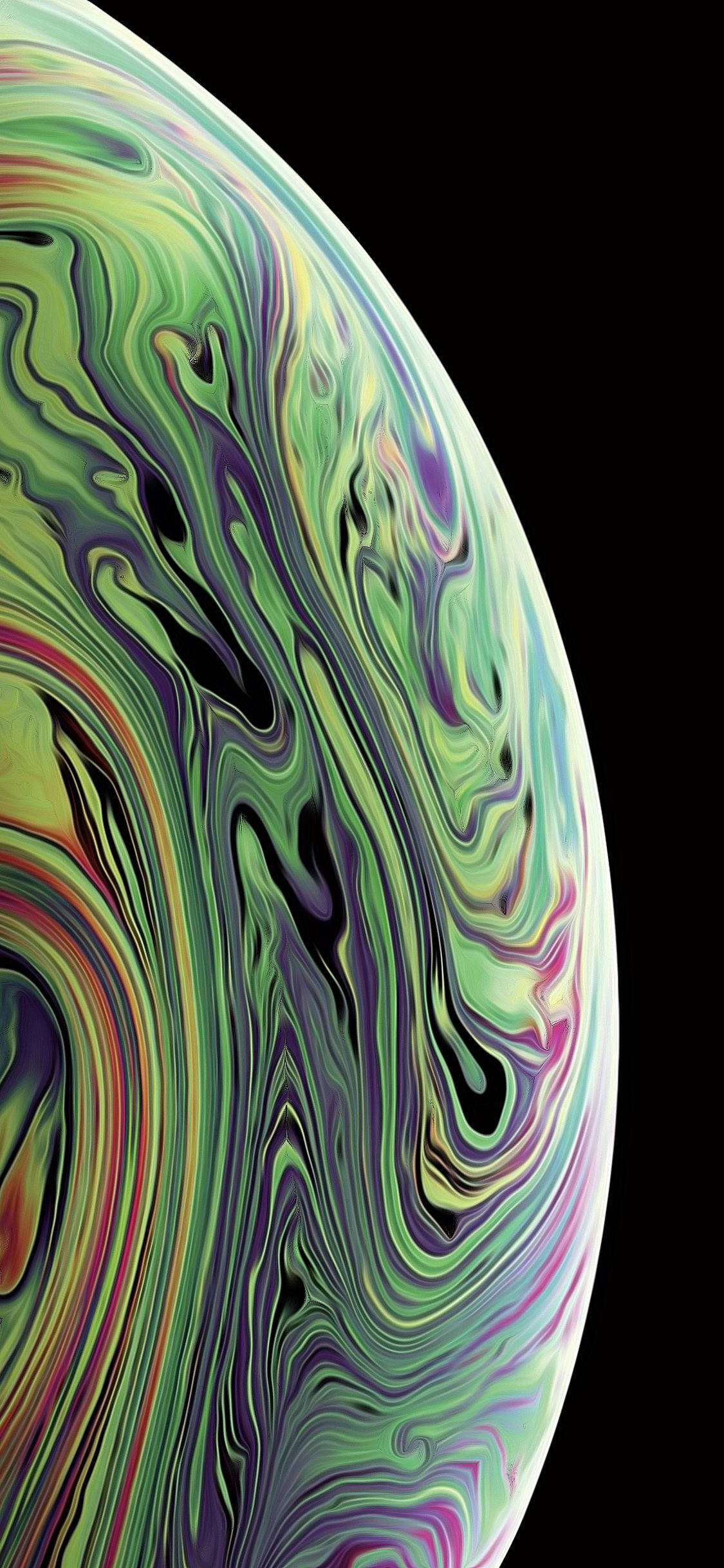 Heavy Yellow-Green iPhone Xs Picha ya Ukuta