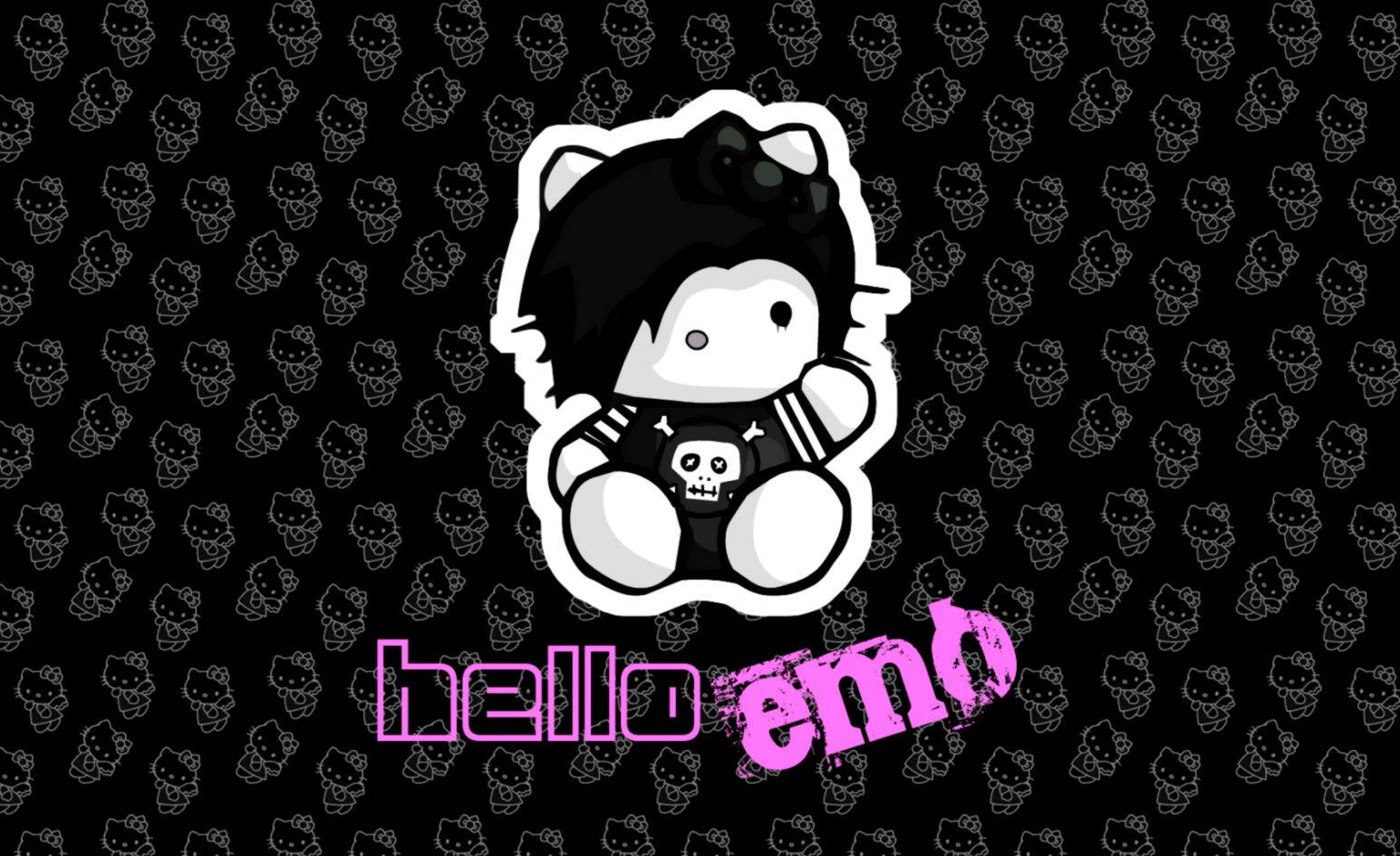 Hello Kitty Emo Mrembo Picha ya Ukuta