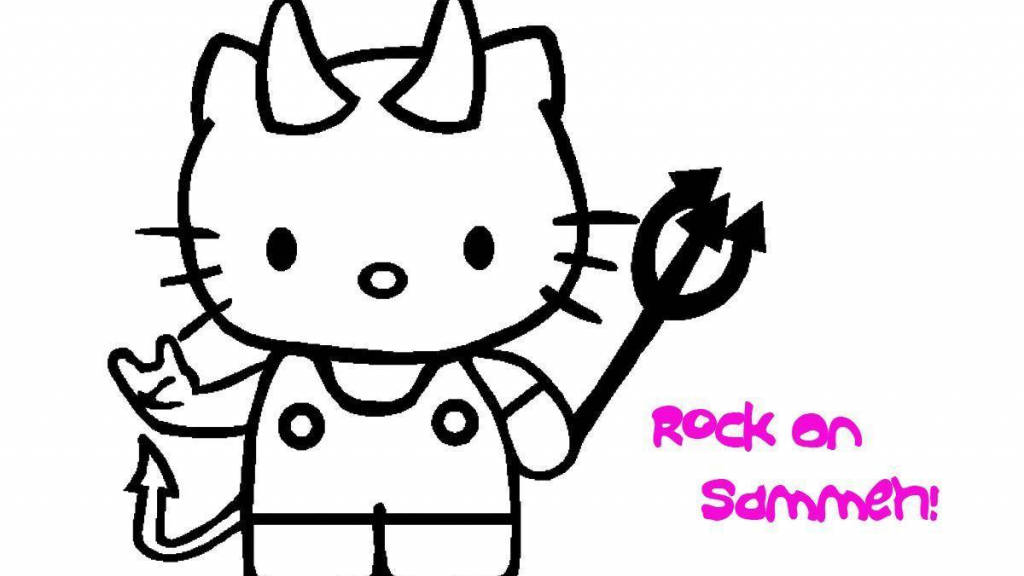 Hello Kitty Halloween Mbaya Picha ya Ukuta