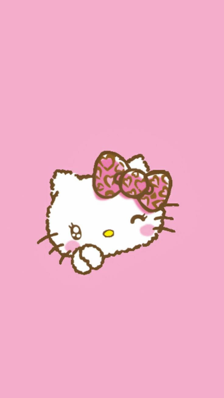 Hello Kitty Inayokonyata Kidole cha Urembo Picha ya Ukuta