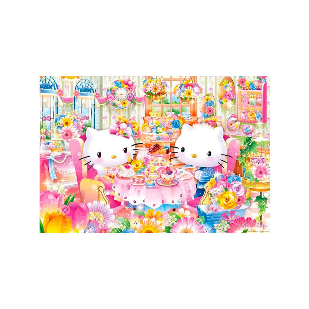 Hello Kitty Katika Tarehe Sanrio Pfp Picha ya Ukuta