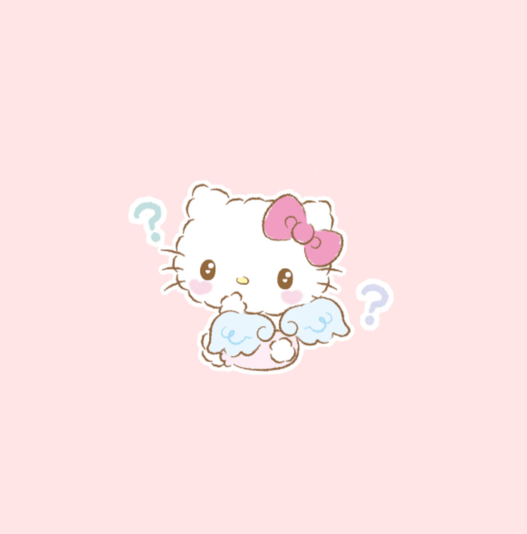 Hello Kitty Malaika Mrembo Picha ya Ukuta