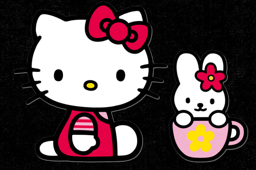 Hello Kitty na Rafiki Picha ya Ukuta