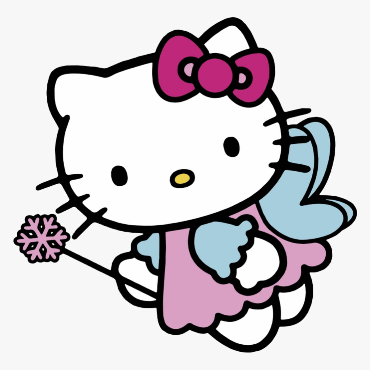 Hello Kitty PFP Fimbo ya Uchawi Picha ya Ukuta