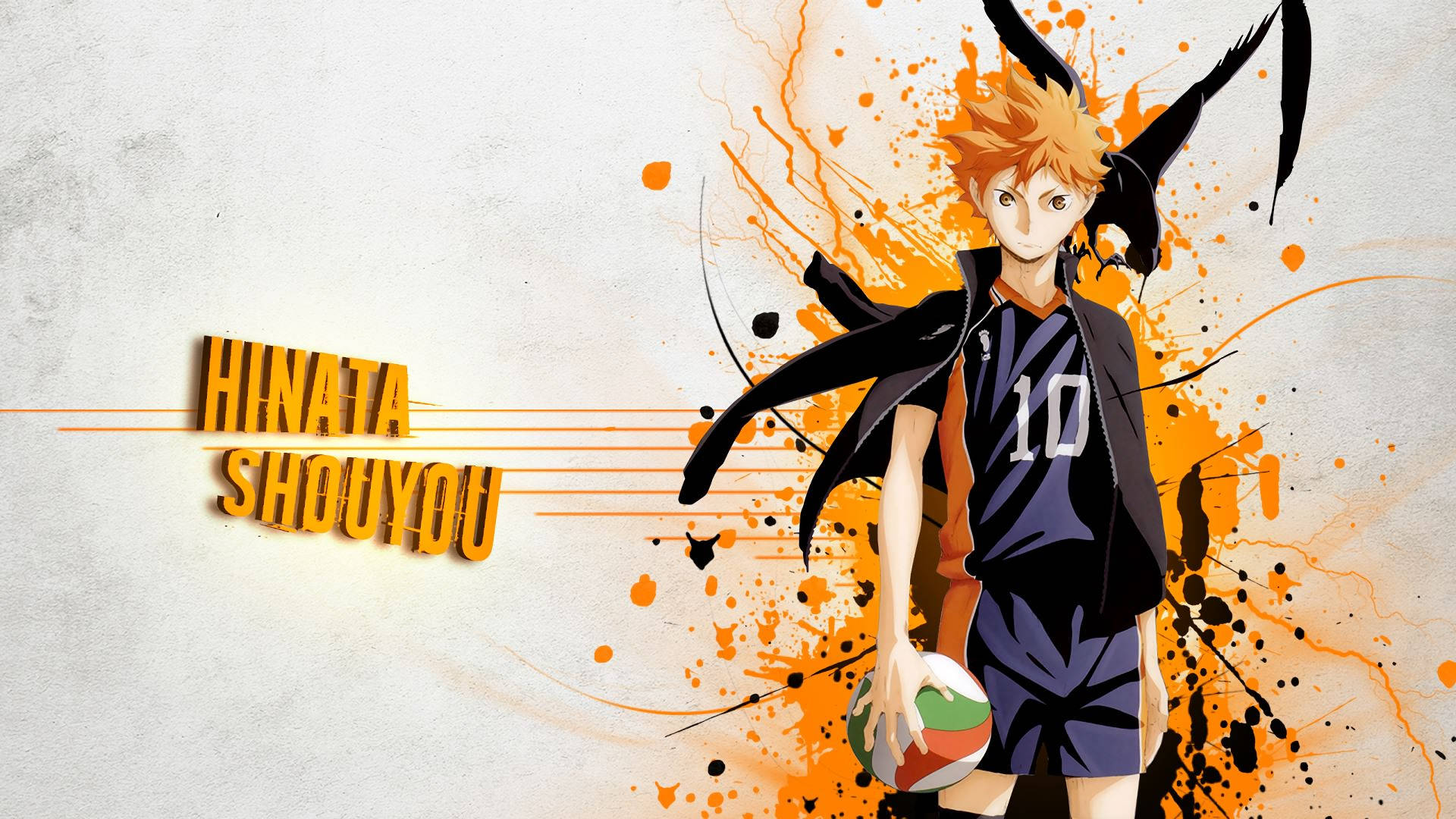 Hinata Shouyou Haikyuu Rangi ya Chungwa Aesthetic Picha ya Ukuta