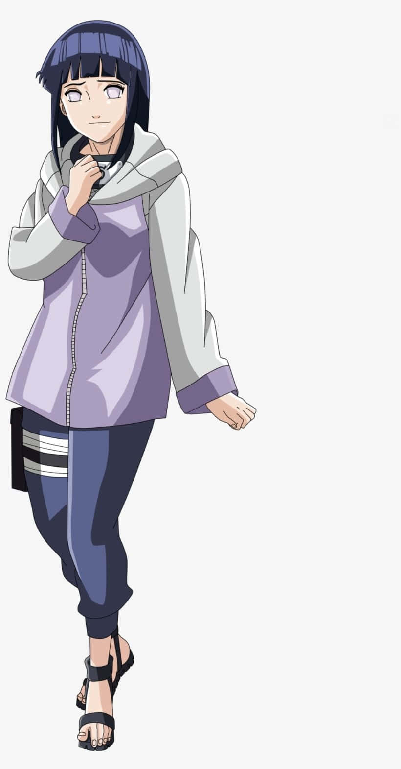 Hinata Uzumaki Mkono Juu ya Kifua Picha ya Ukuta