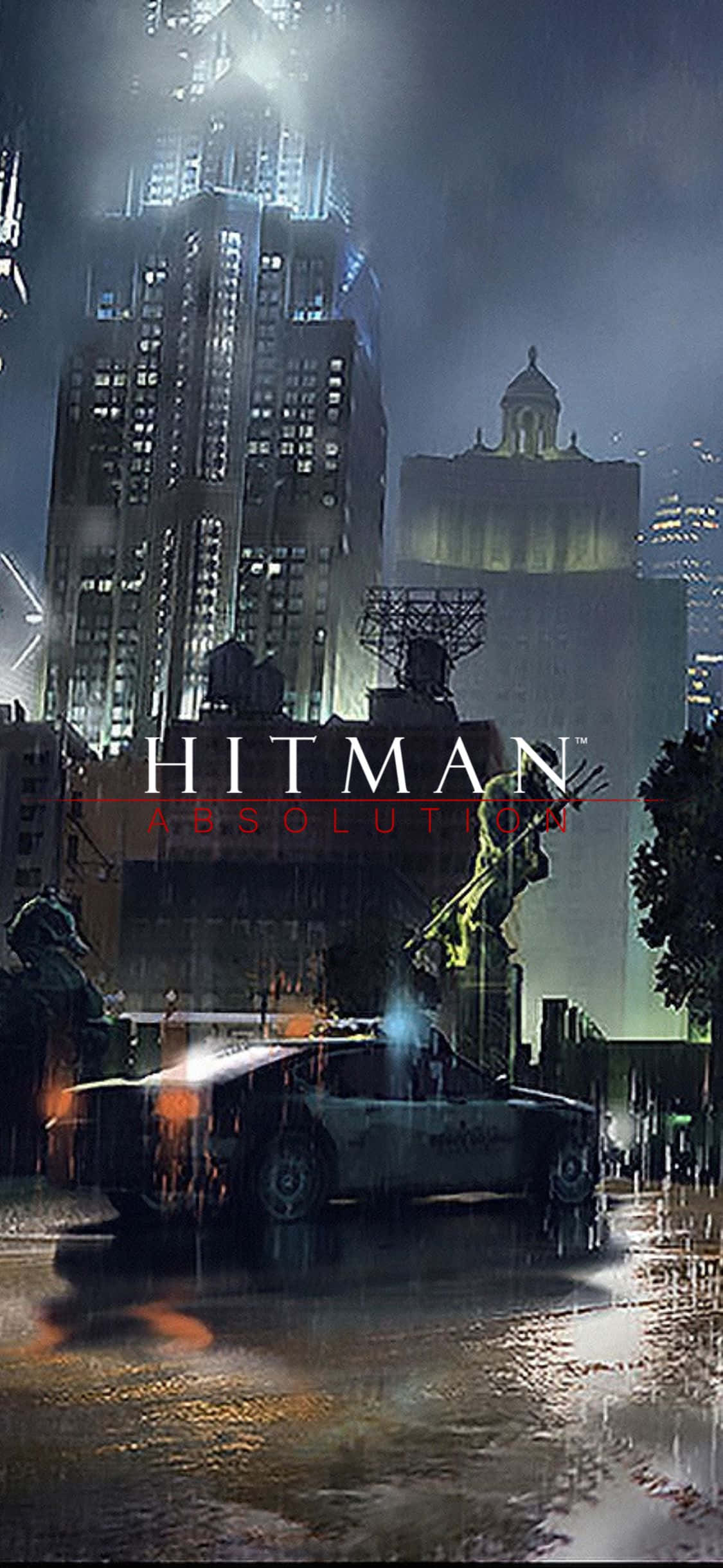Hitman Absolution: Mchezo wa Kipekee na Mwonekano wa Bold wa iPhone X Picha ya Ukuta