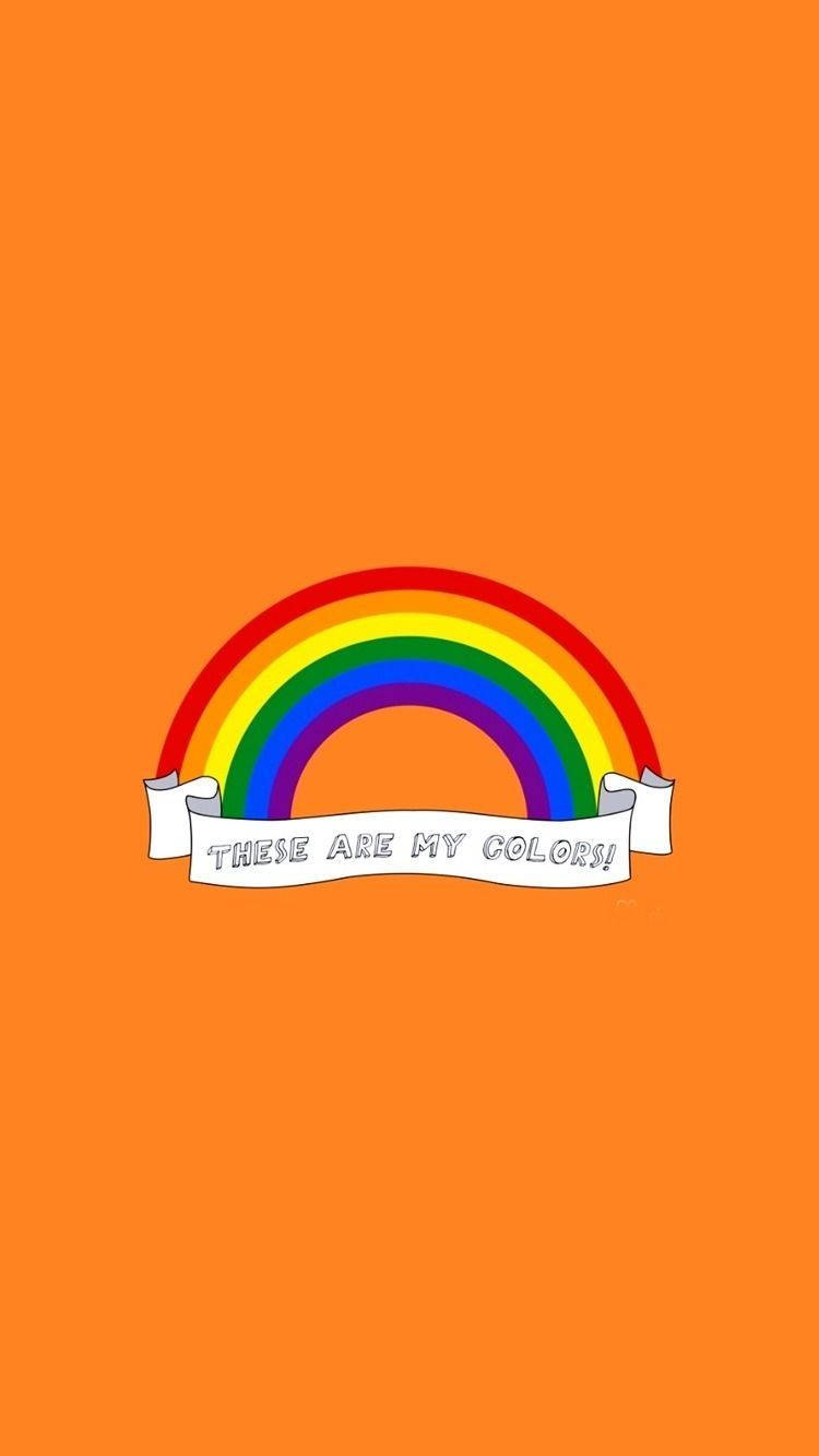 Hizi Ni Rangi Zangu Aesthetic LGBT Picha ya Ukuta