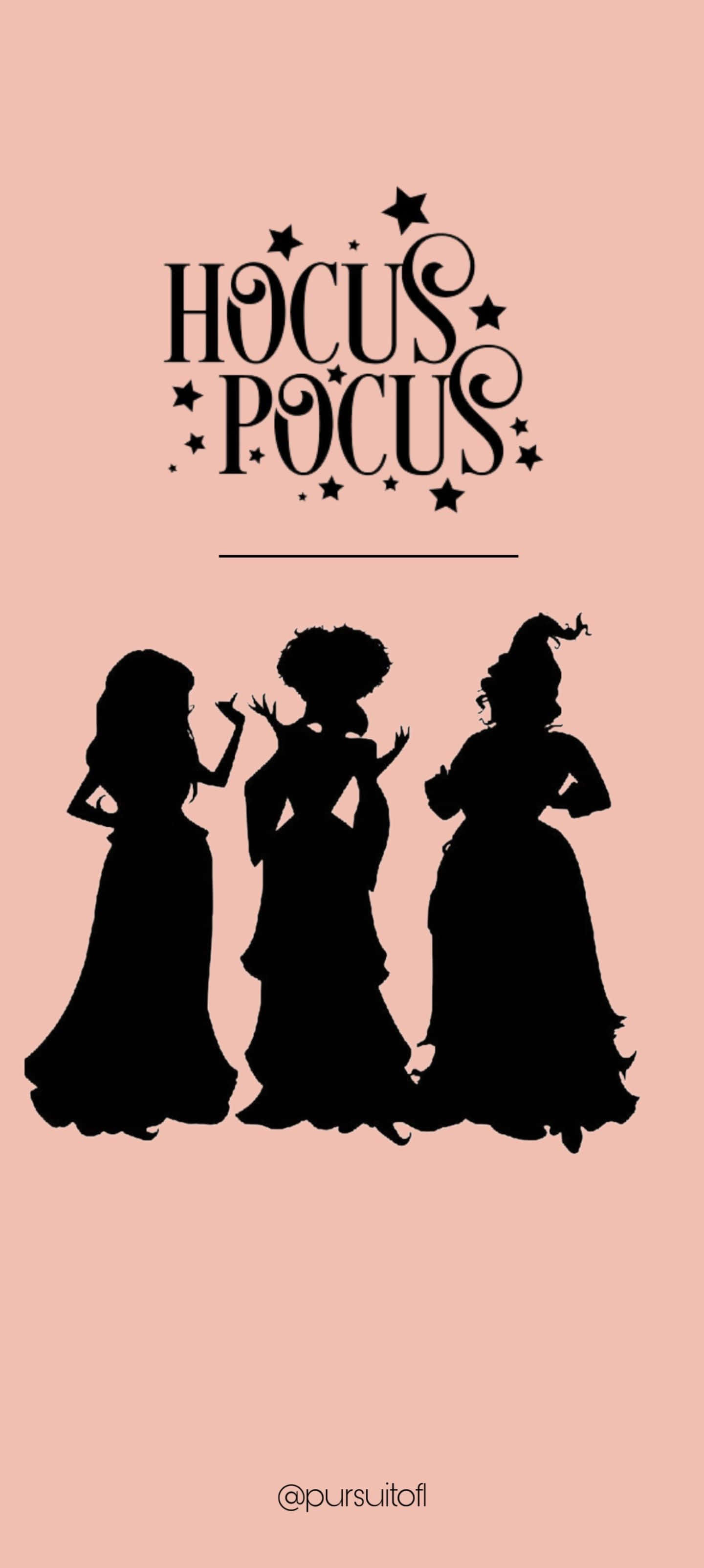 Hocus Pocus Silhouette ya iPhone Picha ya Ukuta