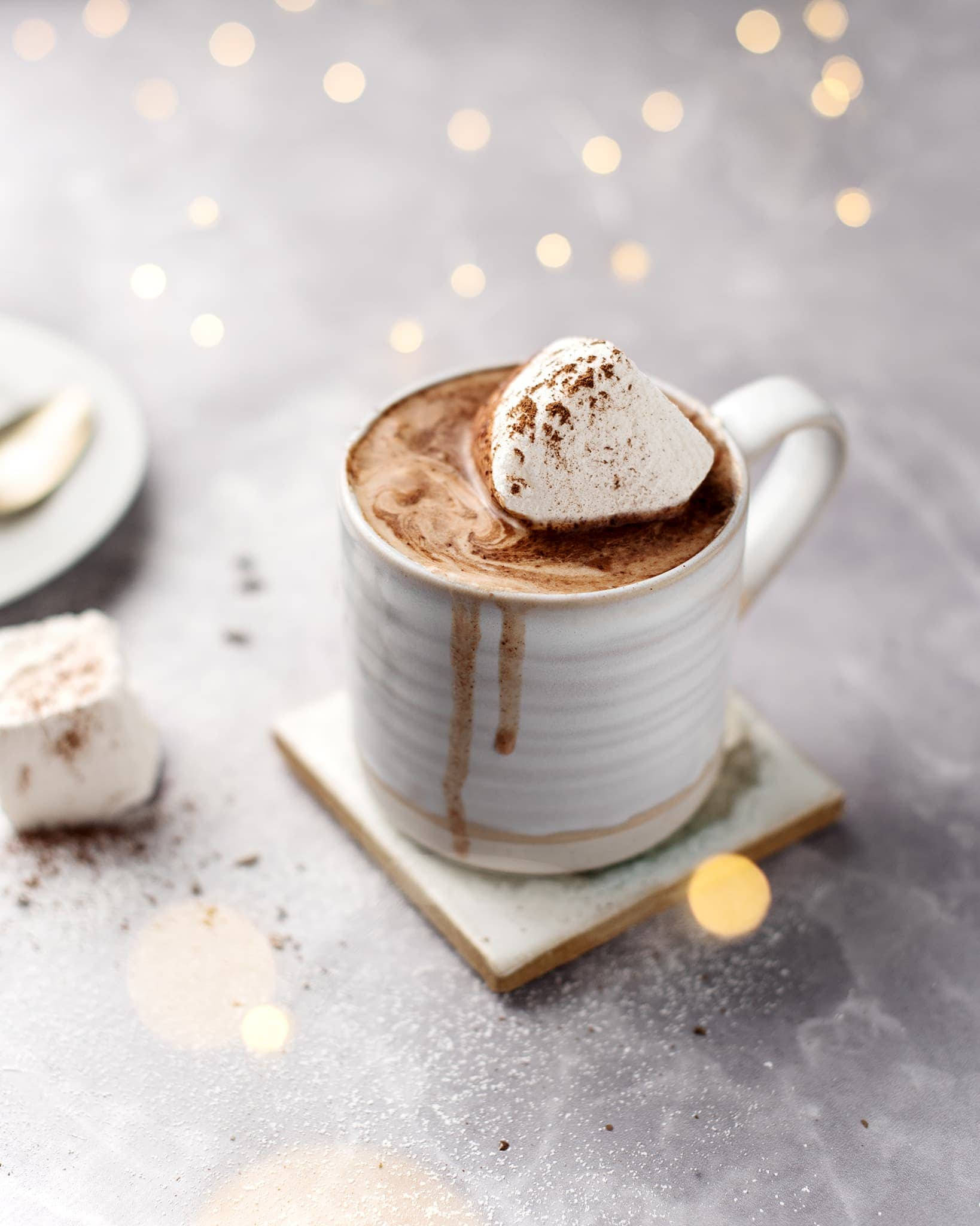 Hot Choco Melting Marshmallows Picha ya Ukuta