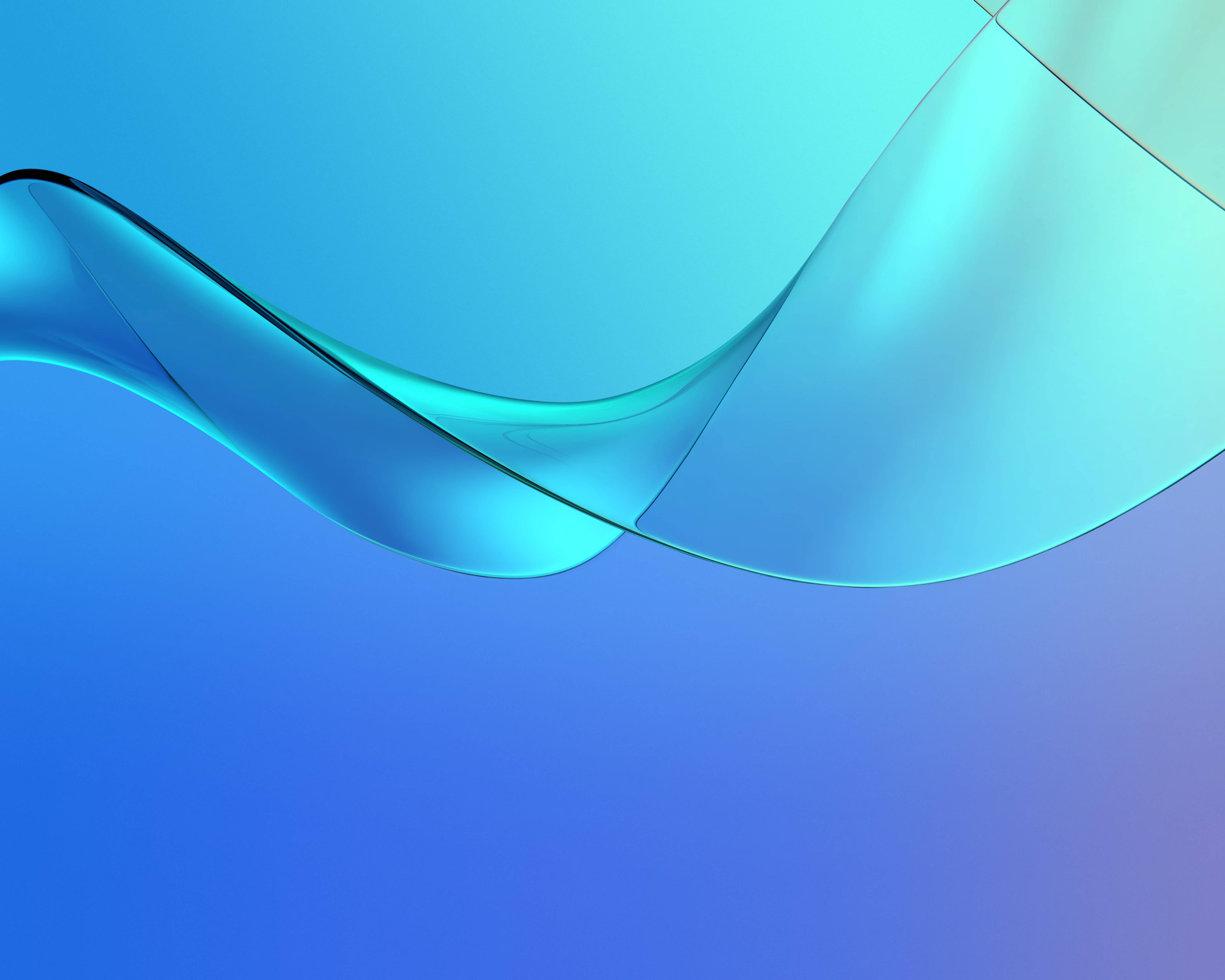 Huawei MediaPad M5 Blue Curves Picha ya Ukuta