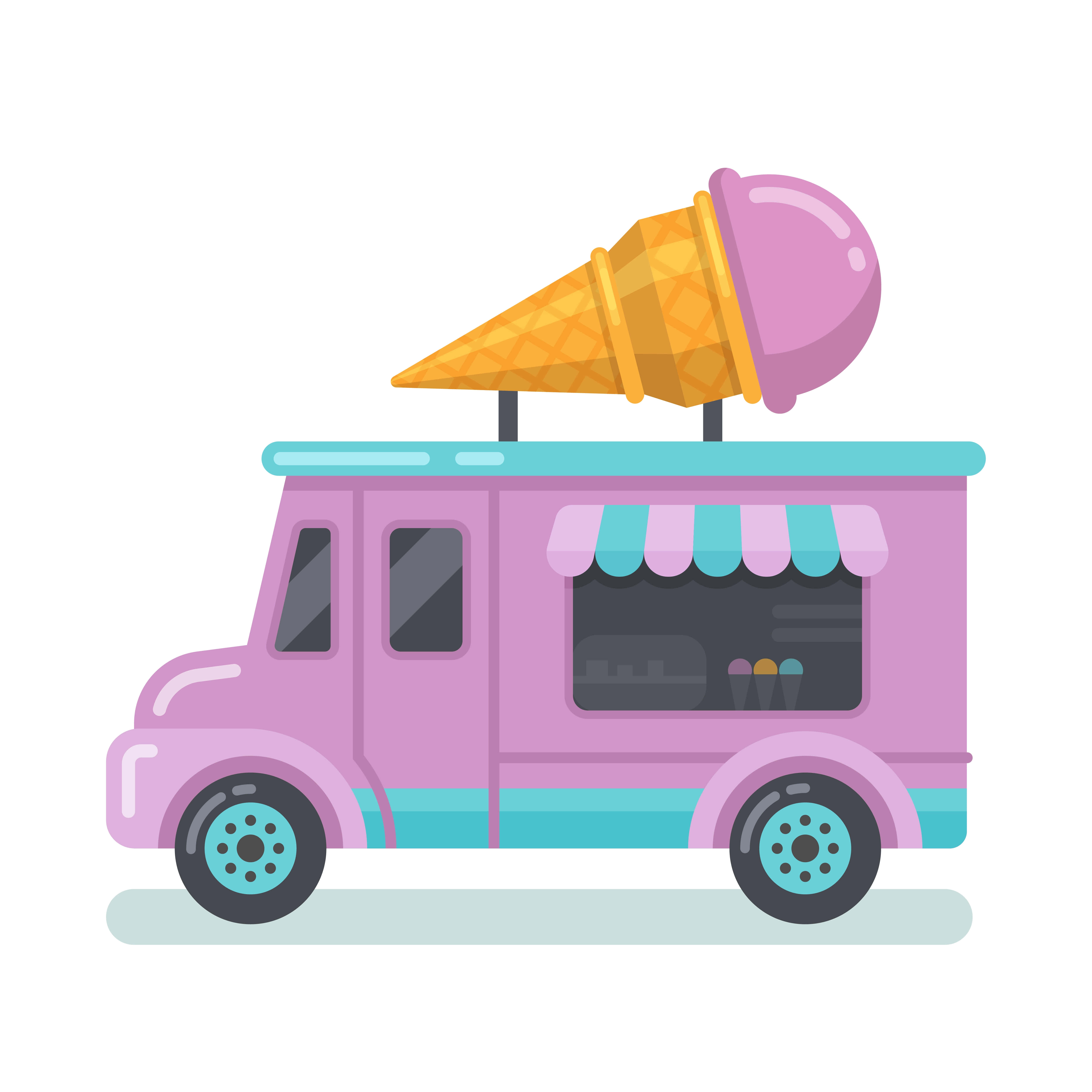 Ice Cream ya Ladha Inawasili! Picha ya Ukuta