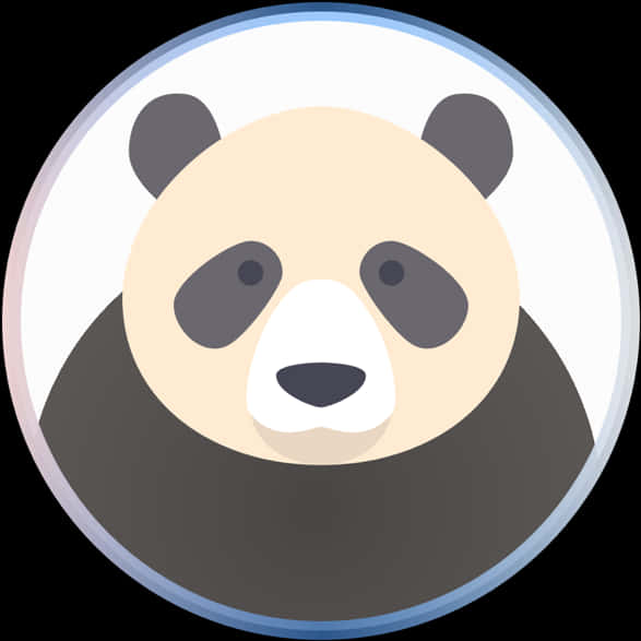 Ikon Panda Rekaman Datar Picha ya Ukuta