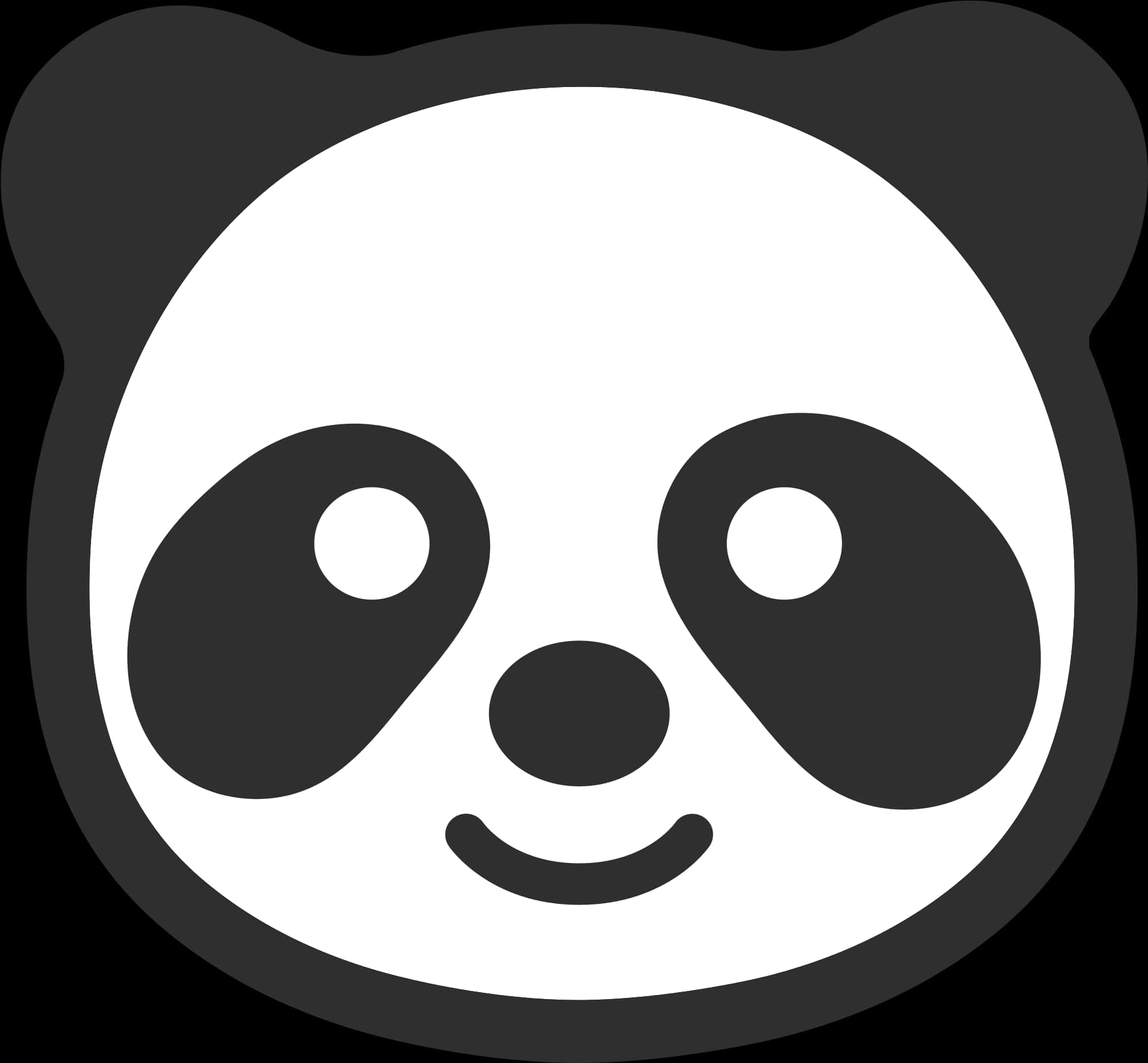 Ikoni ya Panda Inayotumbuka Picha ya Ukuta