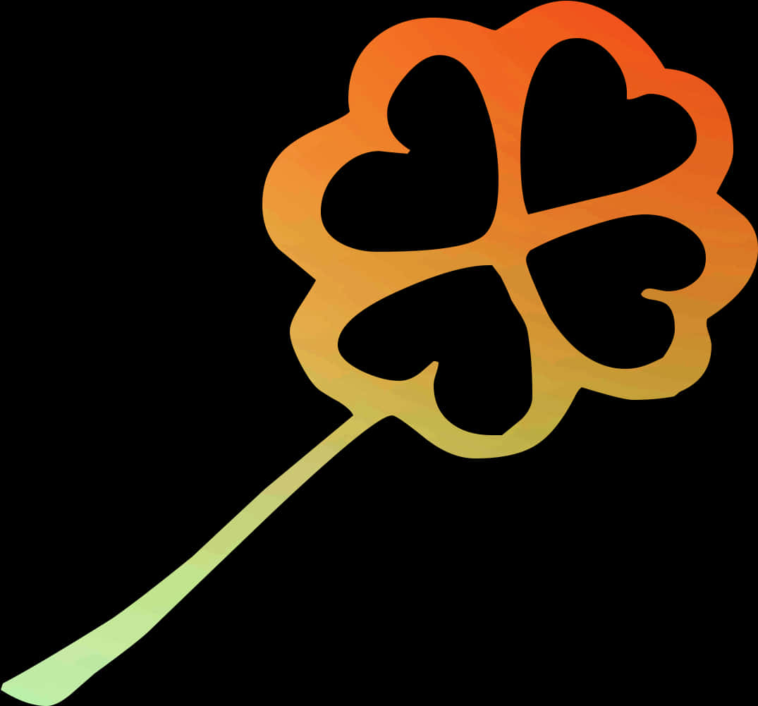 Ikoni ya Shamrock yenye Rangi Zilizochanganyika Picha ya Ukuta