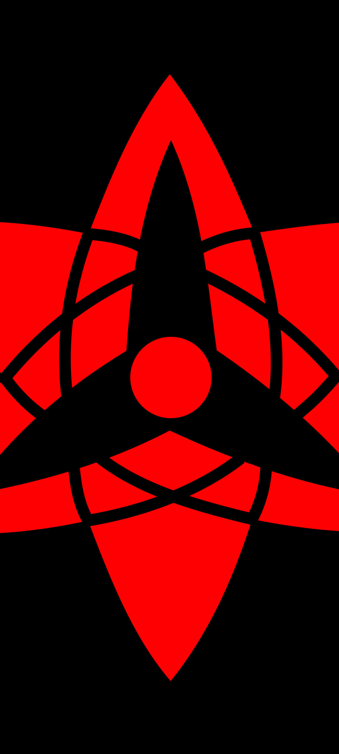 Image Mystic Minimalist Sharingan Picha ya Ukuta