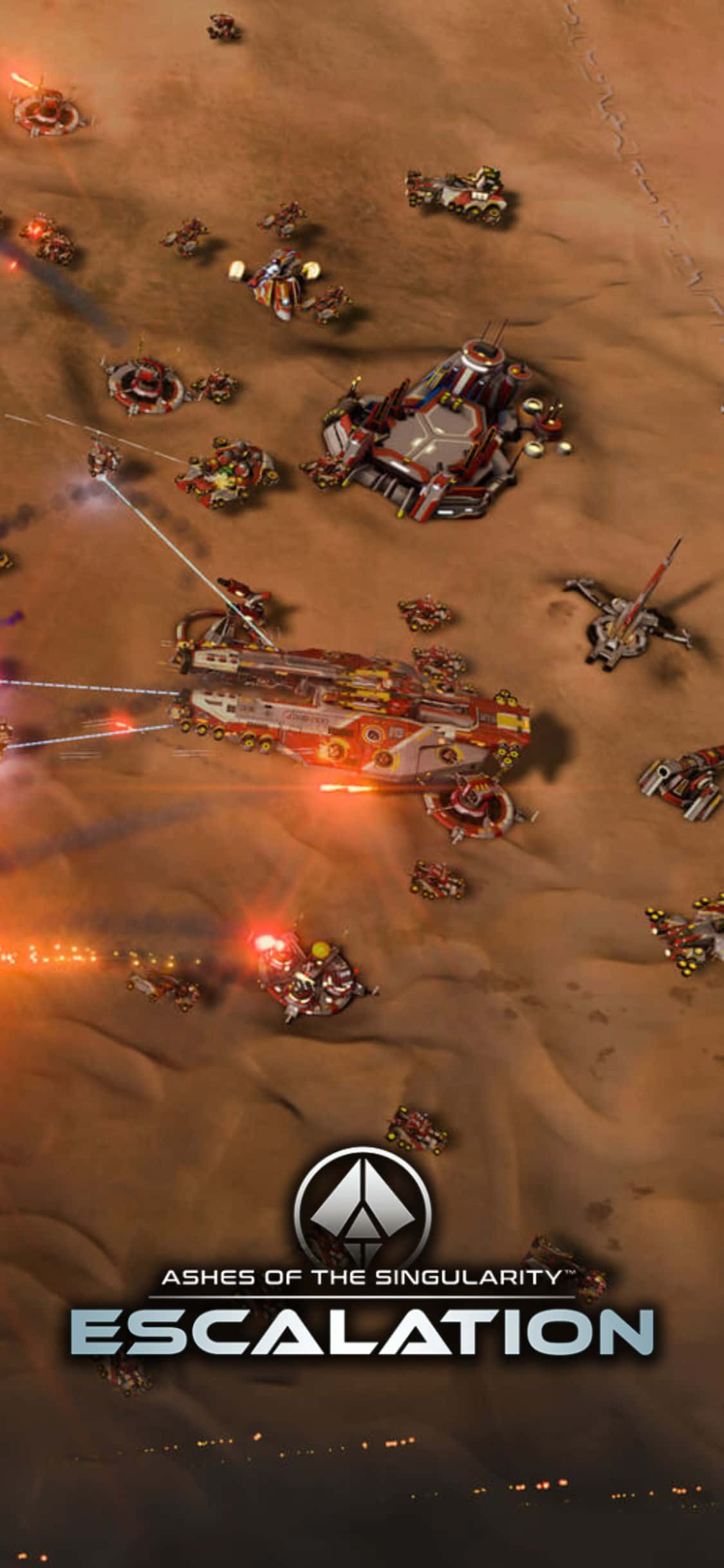 Ingia katika Dunia ya Juu-Teknolojia ya Ashes of the Singularity Escalation Picha ya Ukuta