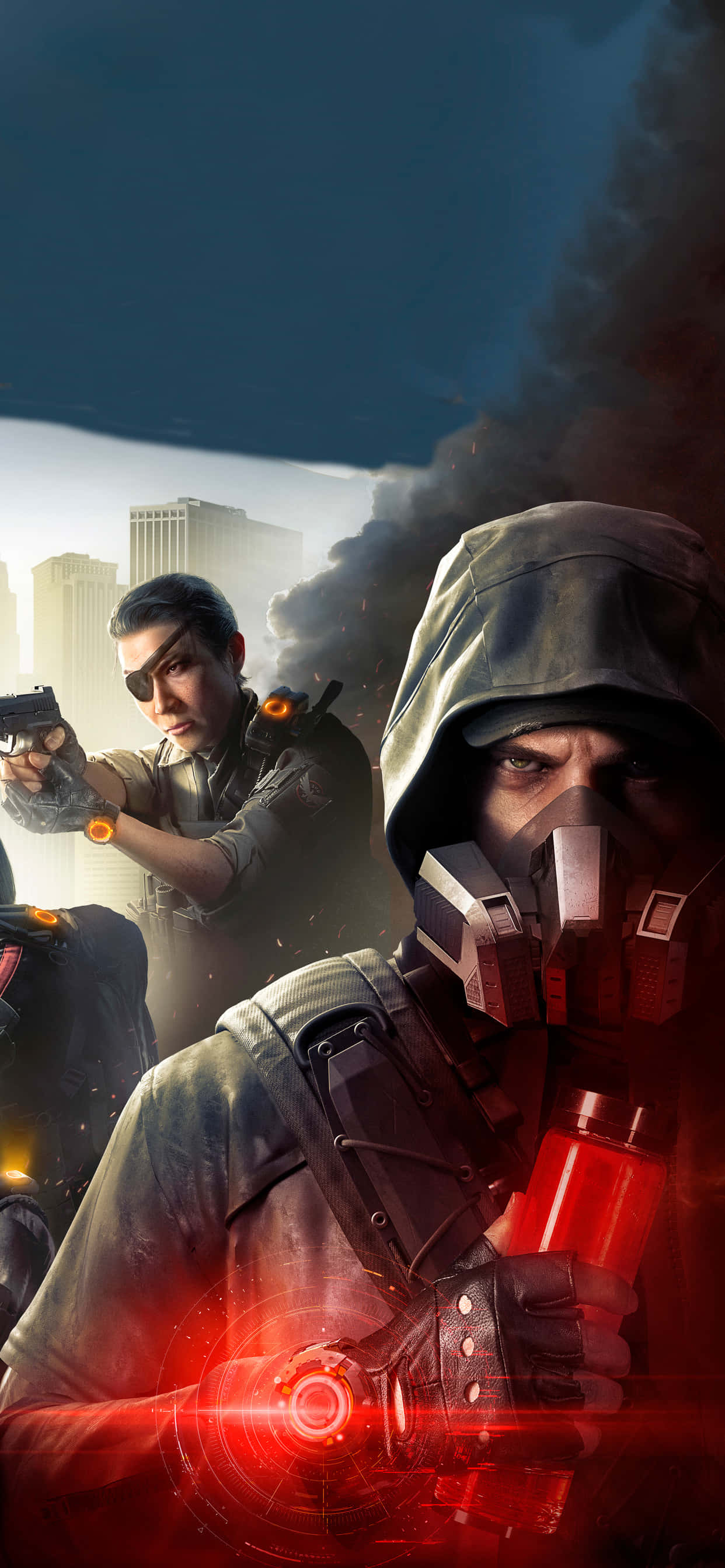 Ingia katika dunia ya uharibifu na Apple iPhone Xs Max na The Division! Picha ya Ukuta